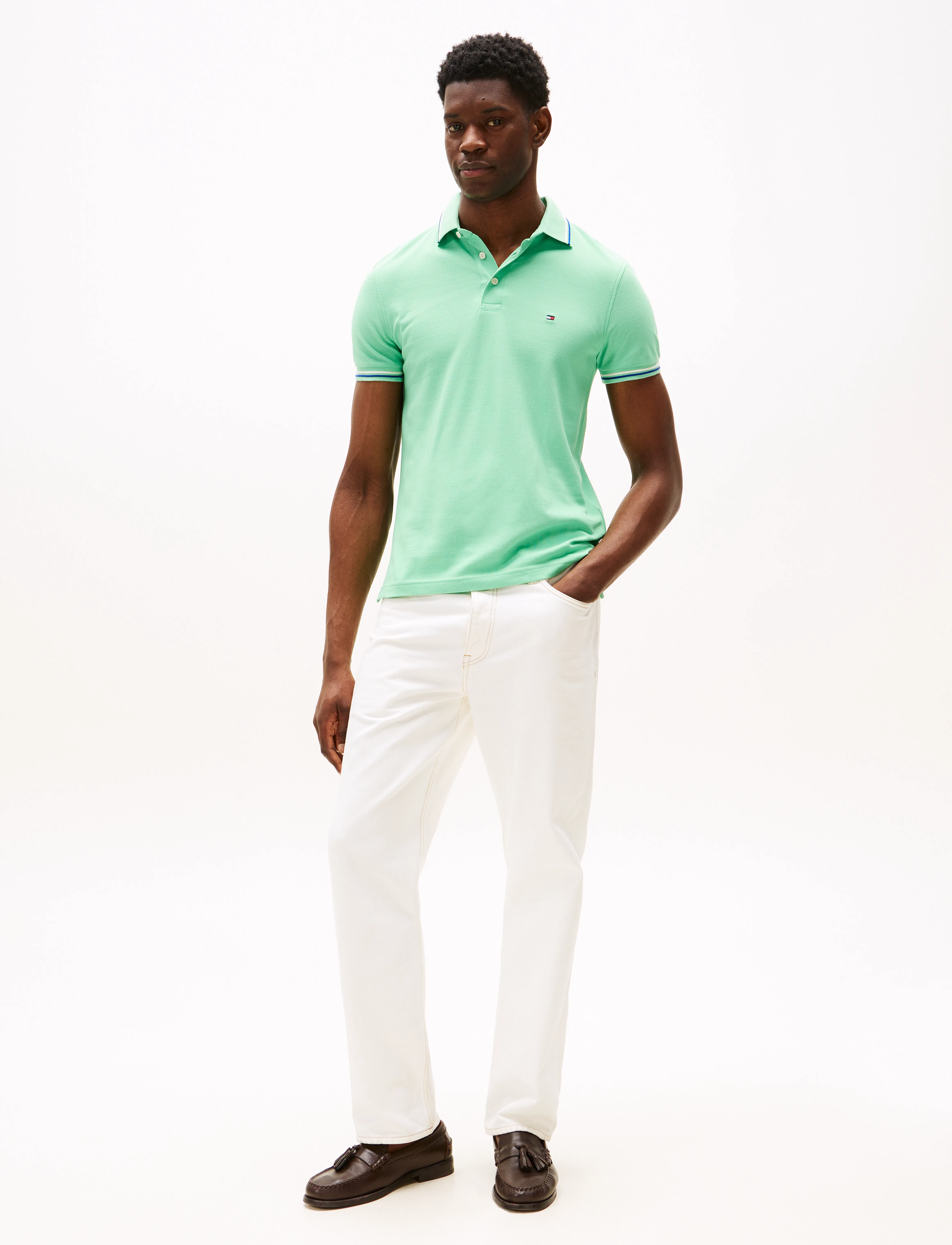 Tommy Hilfiger - TIPPED SLIM FIT SEASONAL POLO - verdant - 2