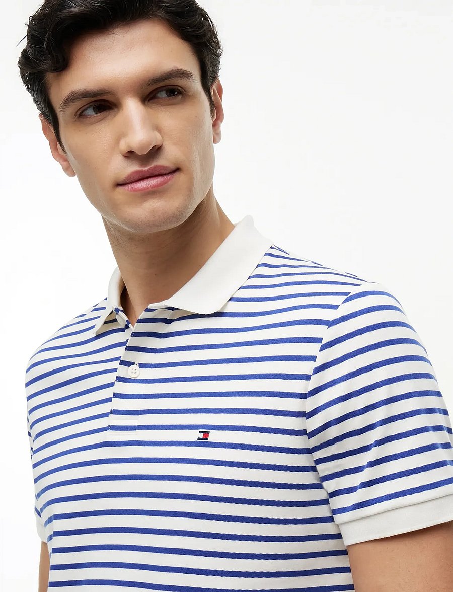 Tommy Hilfiger - LIQUID COTTON REG SEASONAL POLO - kurzärmelig - ivory petal pigment blue - 3