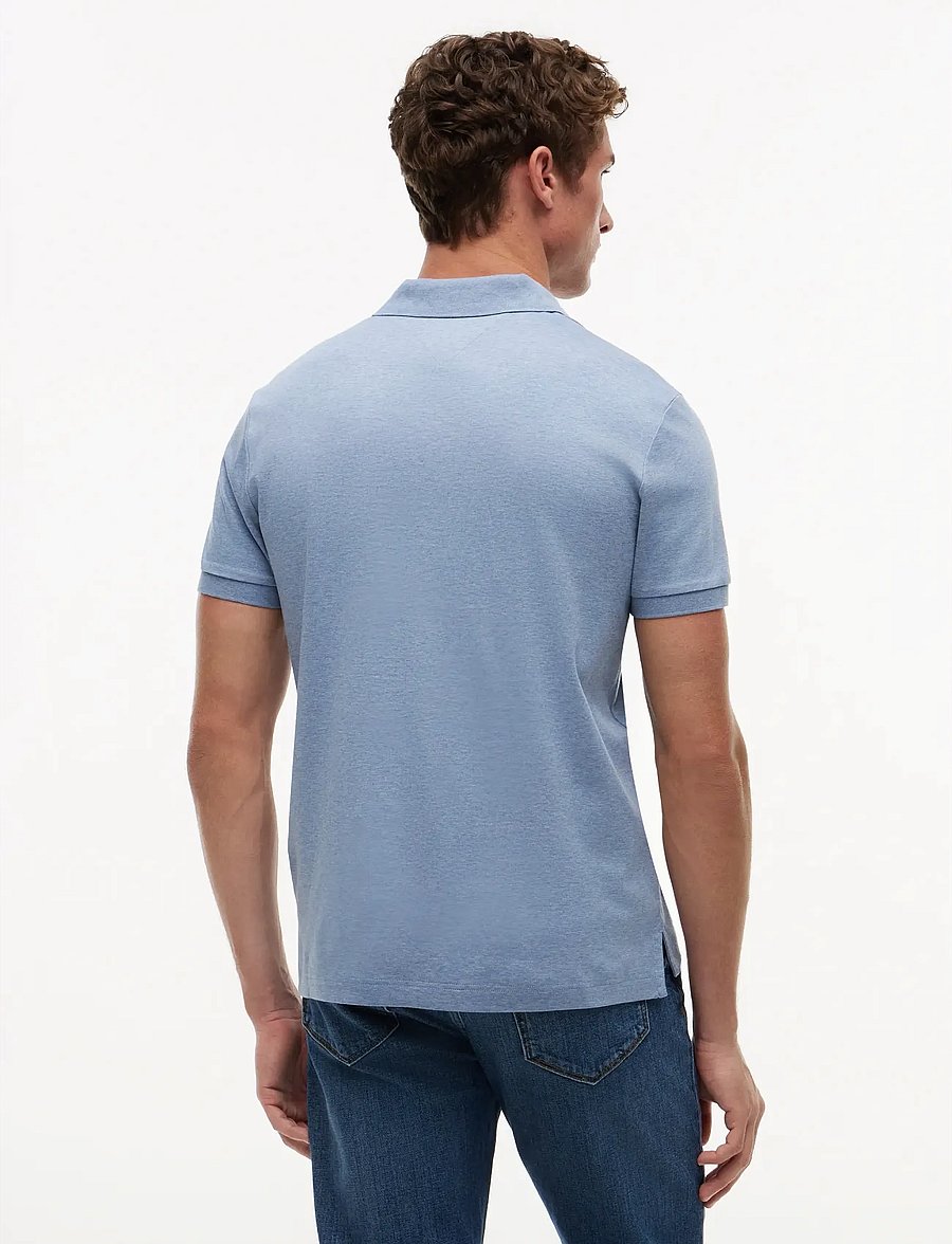 Tommy Hilfiger - LIQUID COTTON REG SEASONAL POLO - kurzärmelig - heathered blue bros b0802 - 2