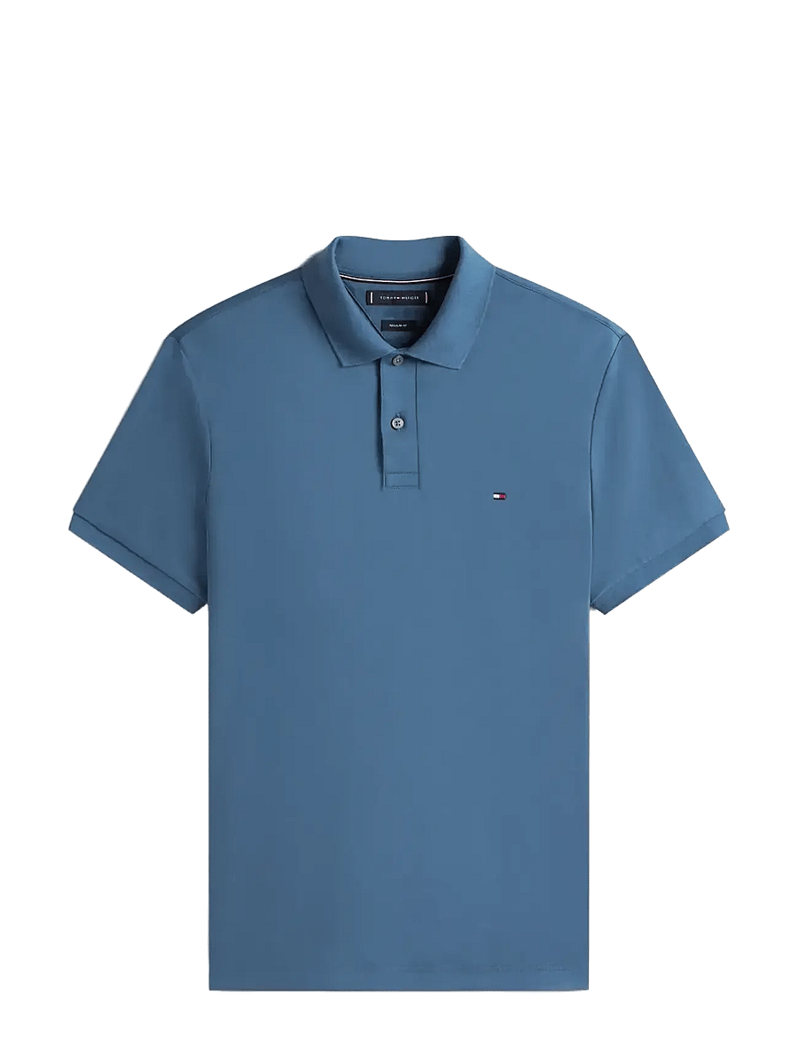 Tommy Hilfiger - LIQUID COTTON REG SEASONAL POLO - kurzärmelig - aegean sea - 1