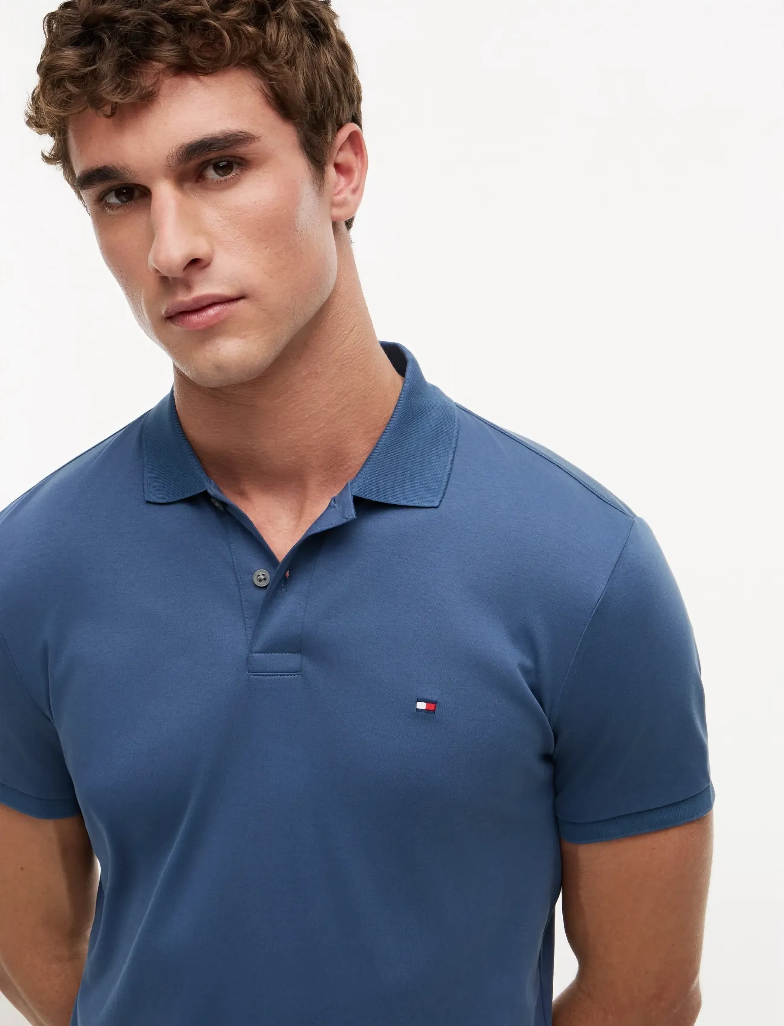 Tommy Hilfiger - LIQUID COTTON REG SEASONAL POLO - kortærmede poloer - aegean sea - 4