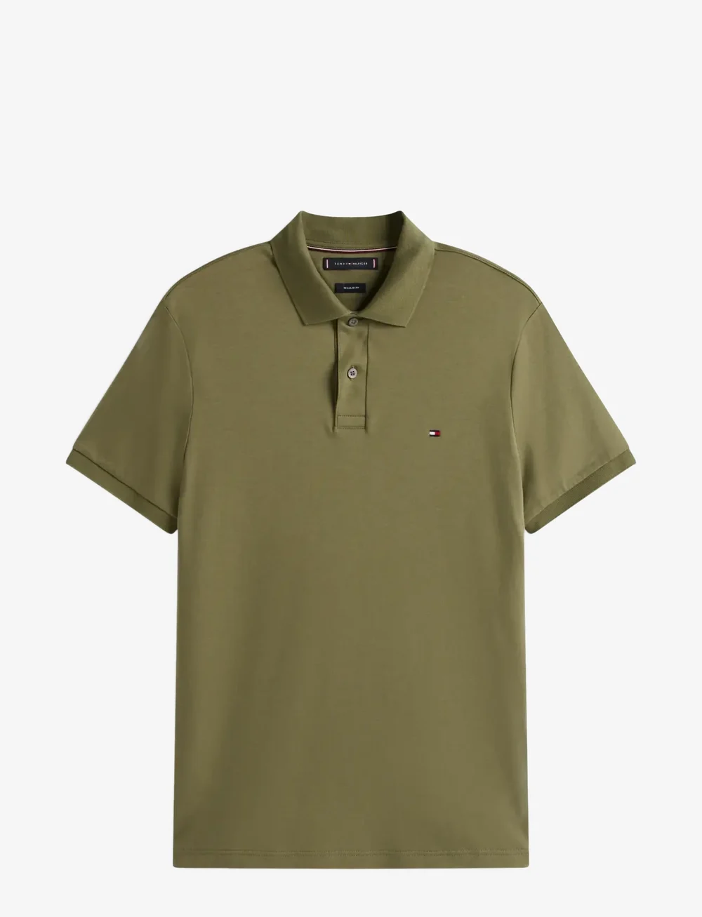 Tommy Hilfiger - LIQUID COTTON REG SEASONAL POLO - kortærmede poloer - battle green - 1
