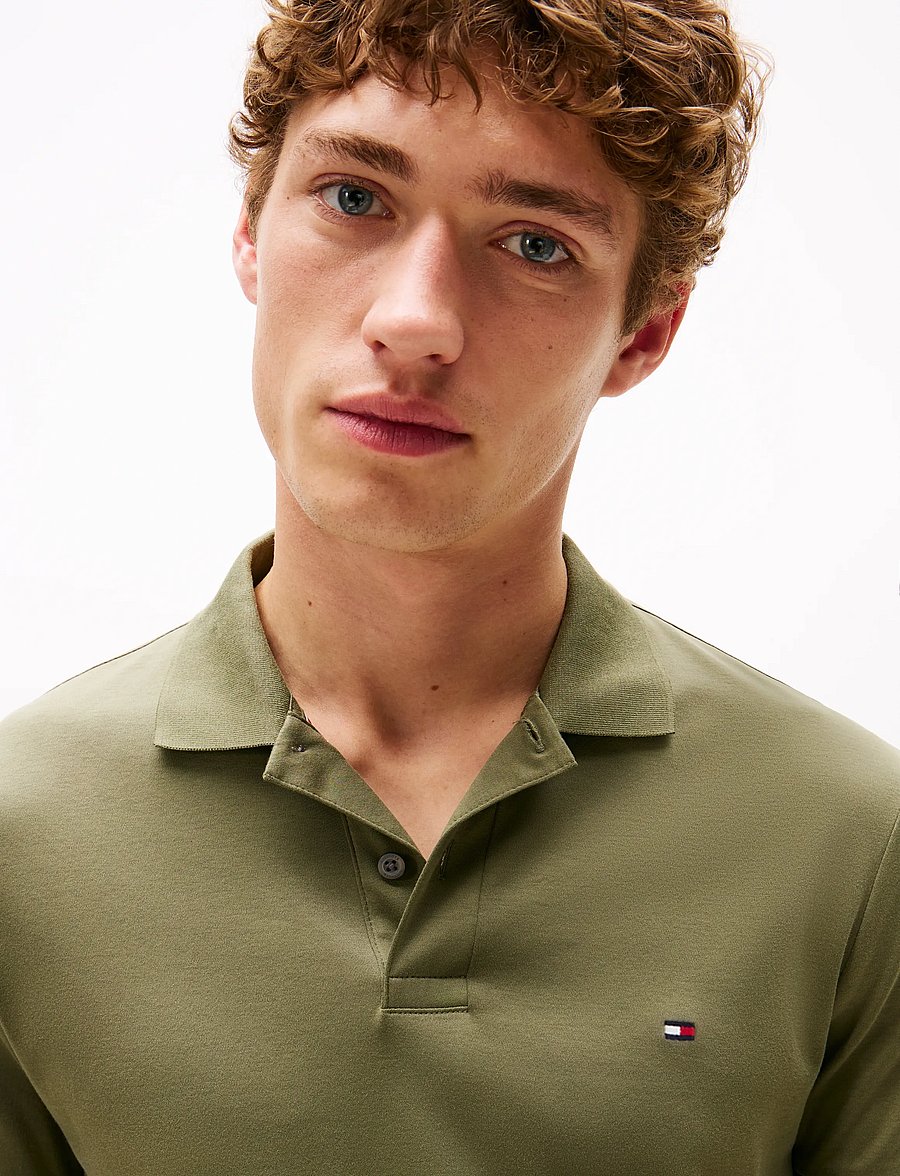 Tommy Hilfiger - LIQUID COTTON REG SEASONAL POLO - kurzärmelig - battle green - 4