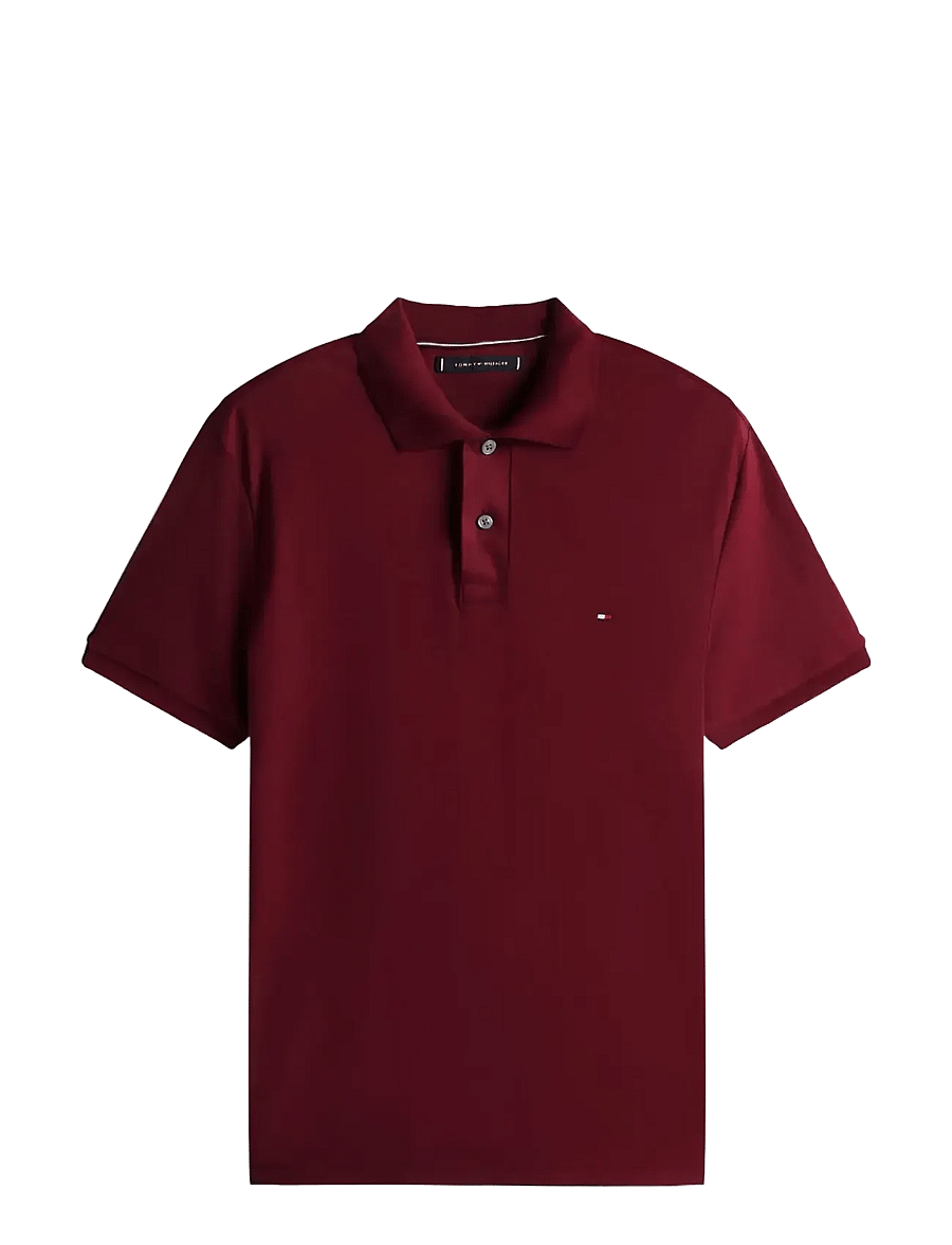 Tommy Hilfiger - LIQUID COTTON REG SEASONAL POLO - short-sleeved polos - burgundy - 1