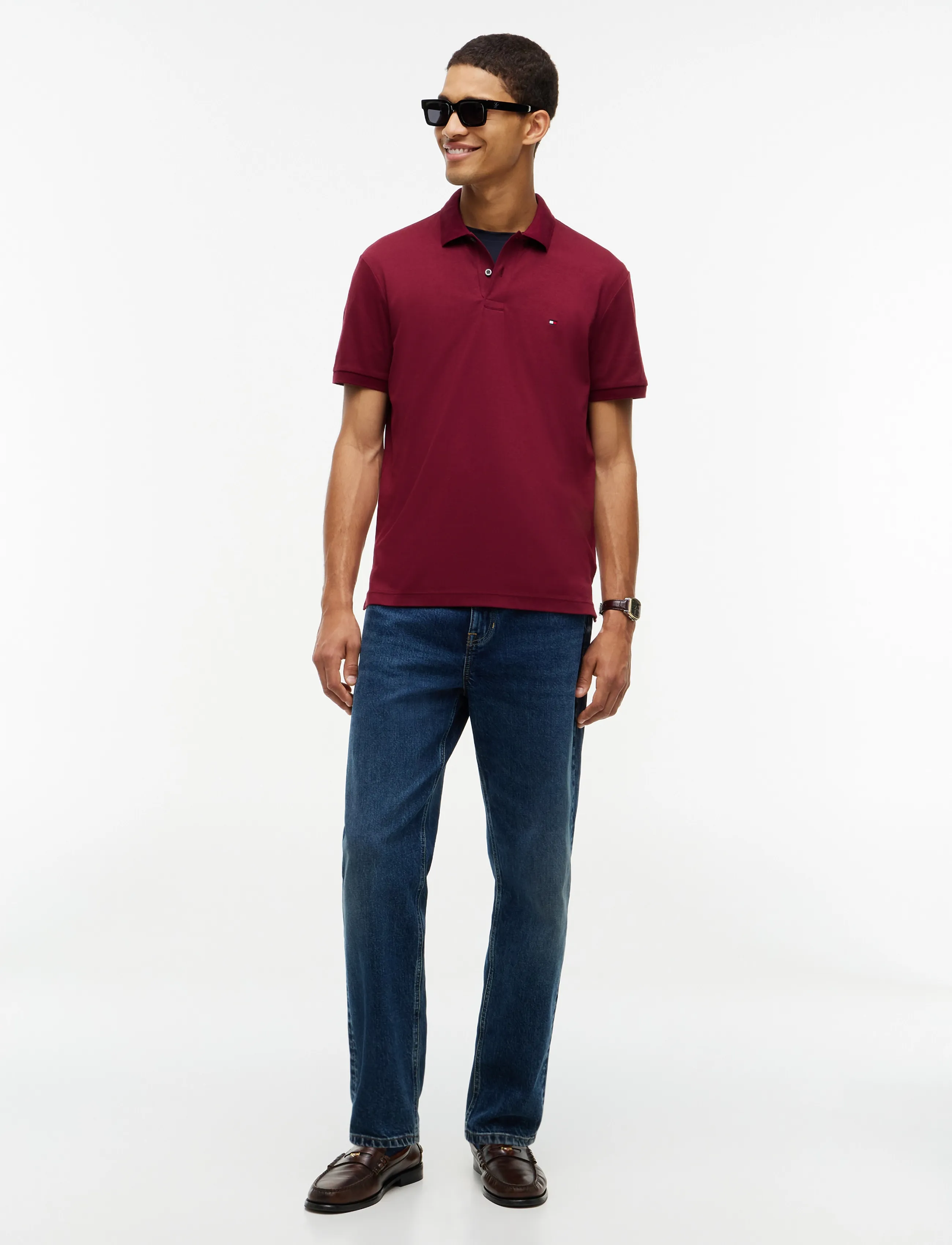 Tommy Hilfiger - LIQUID COTTON REG SEASONAL POLO - kortärmade pikéer - burgundy - 4