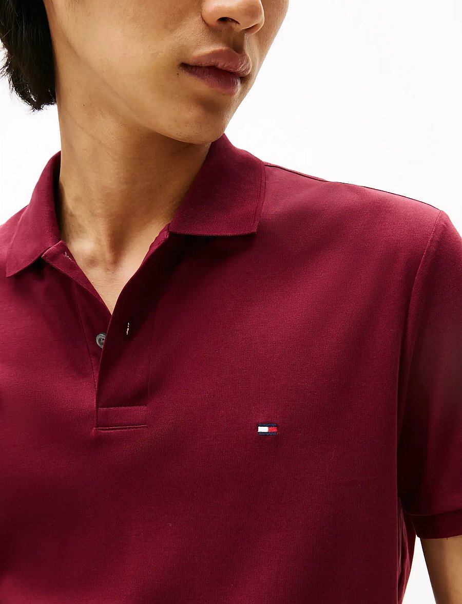 Tommy Hilfiger - LIQUID COTTON REG SEASONAL POLO - short-sleeved polos - burgundy - 5