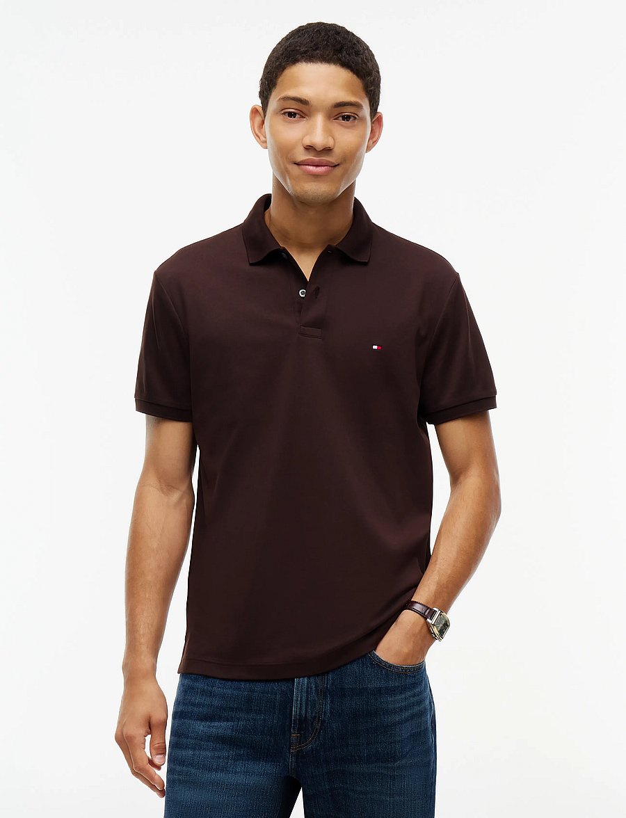 Tommy Hilfiger - SOFT TOUCH INTERLOCK REG POLO - kurzärmelig - chocolate - 0