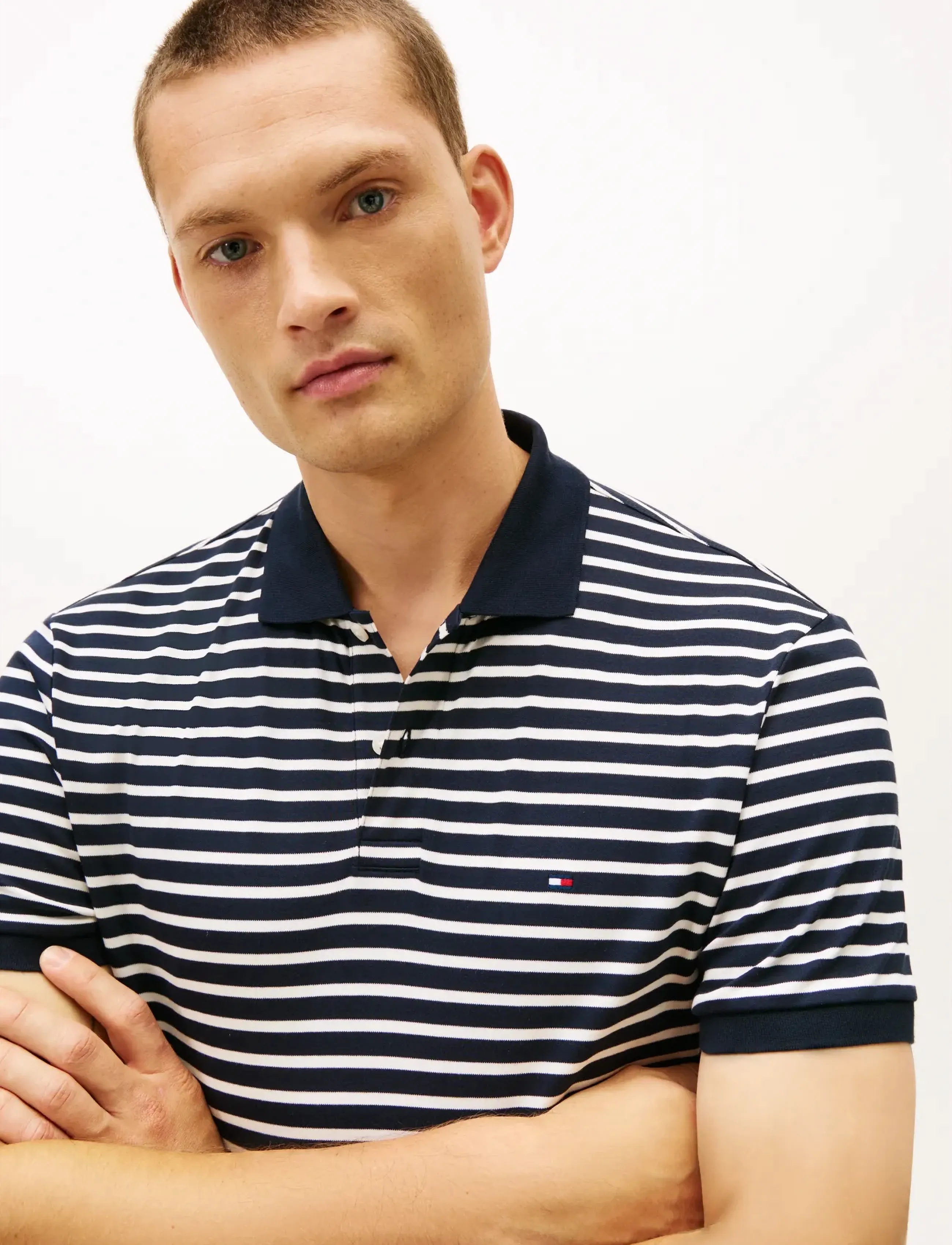 Tommy Hilfiger - LIQUID COTTON REG SEASONAL POLO - lyhythihaiset - desert sky   ivory petal - 4