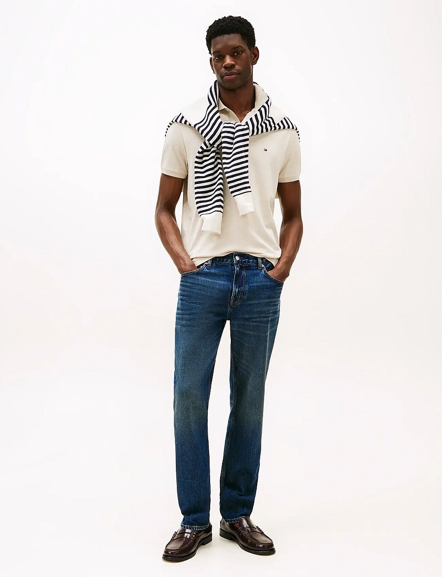 Tommy Hilfiger - LIQUID COTTON REG SEASONAL POLO - polos à manches courtes - heathered oatmilk - 3