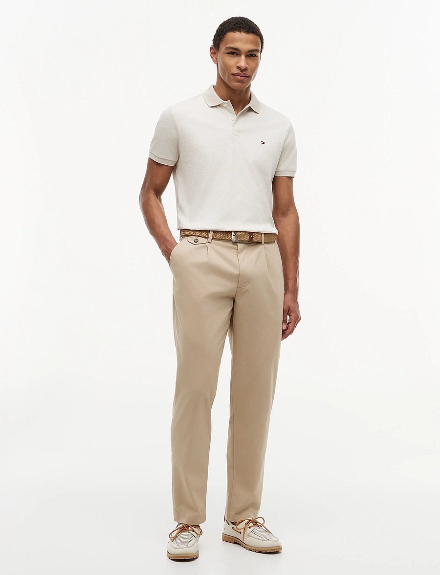 Tommy Hilfiger - LIQUID COTTON REG SEASONAL POLO - kurzärmelig - heathered oatmilk - 5