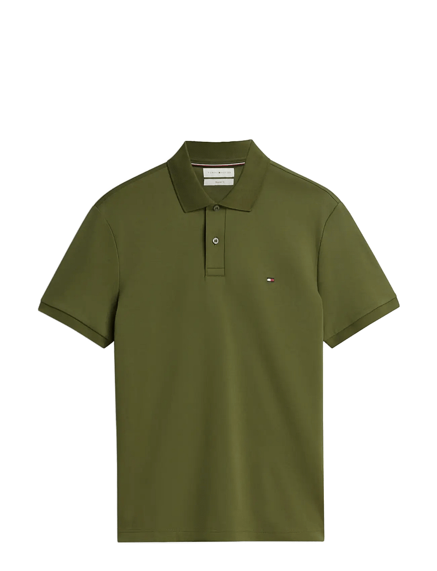 Tommy Hilfiger - LIQUID COTTON REG SEASONAL POLO - short-sleeved polos - huntsman green - 1
