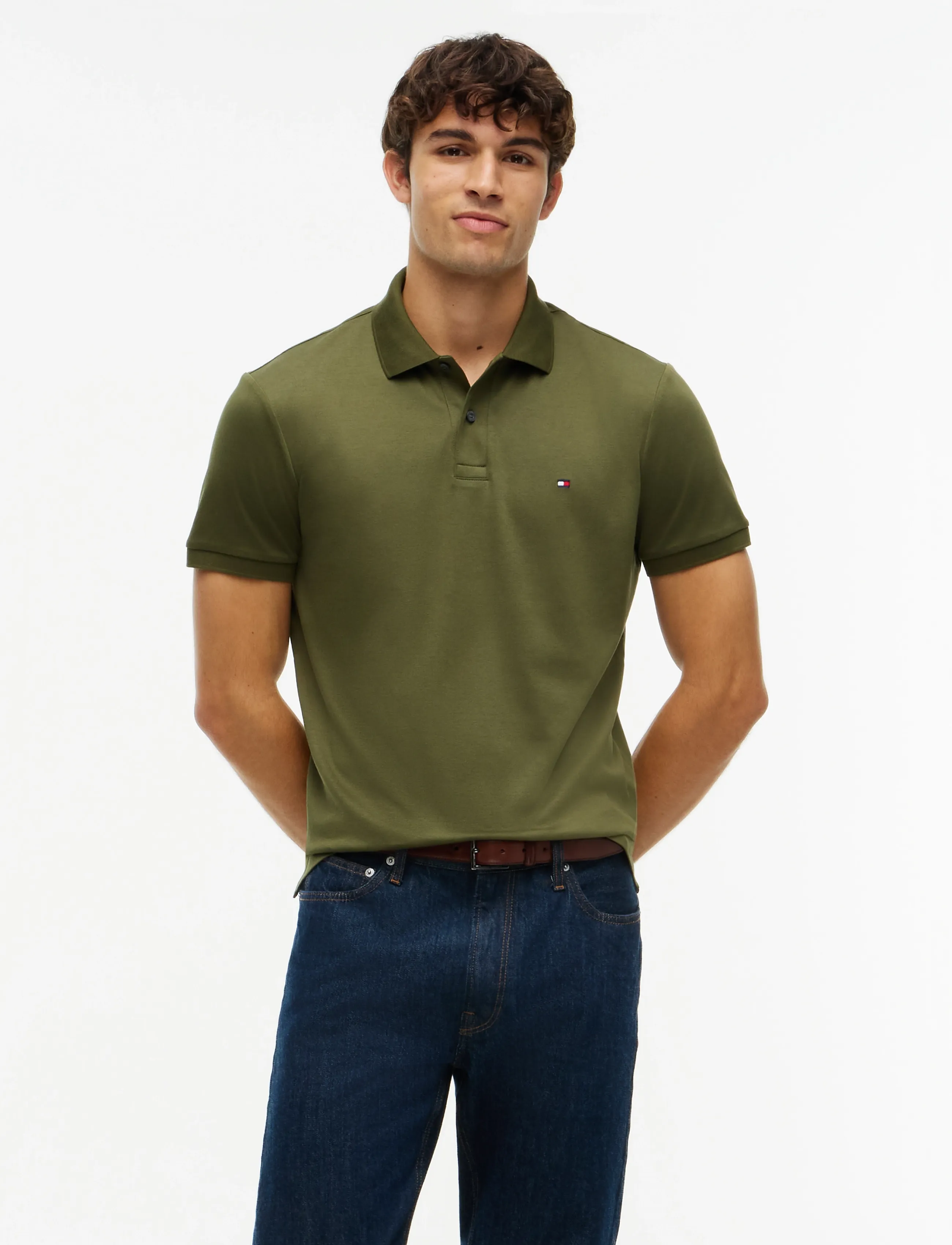 Tommy Hilfiger LIQUID COTTON REG SEASONAL POLO - Tommy Hilfiger - HUNTSMAN GREEN / green