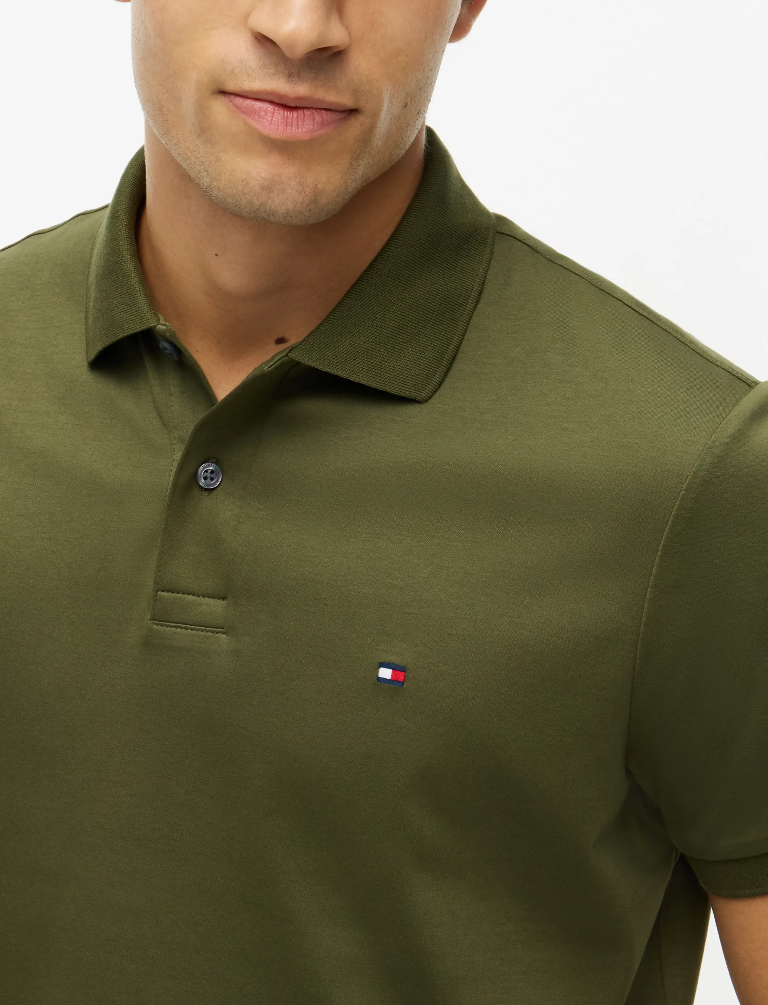 Tommy Hilfiger - LIQUID COTTON REG SEASONAL POLO - kortärmade pikéer - huntsman green - 3