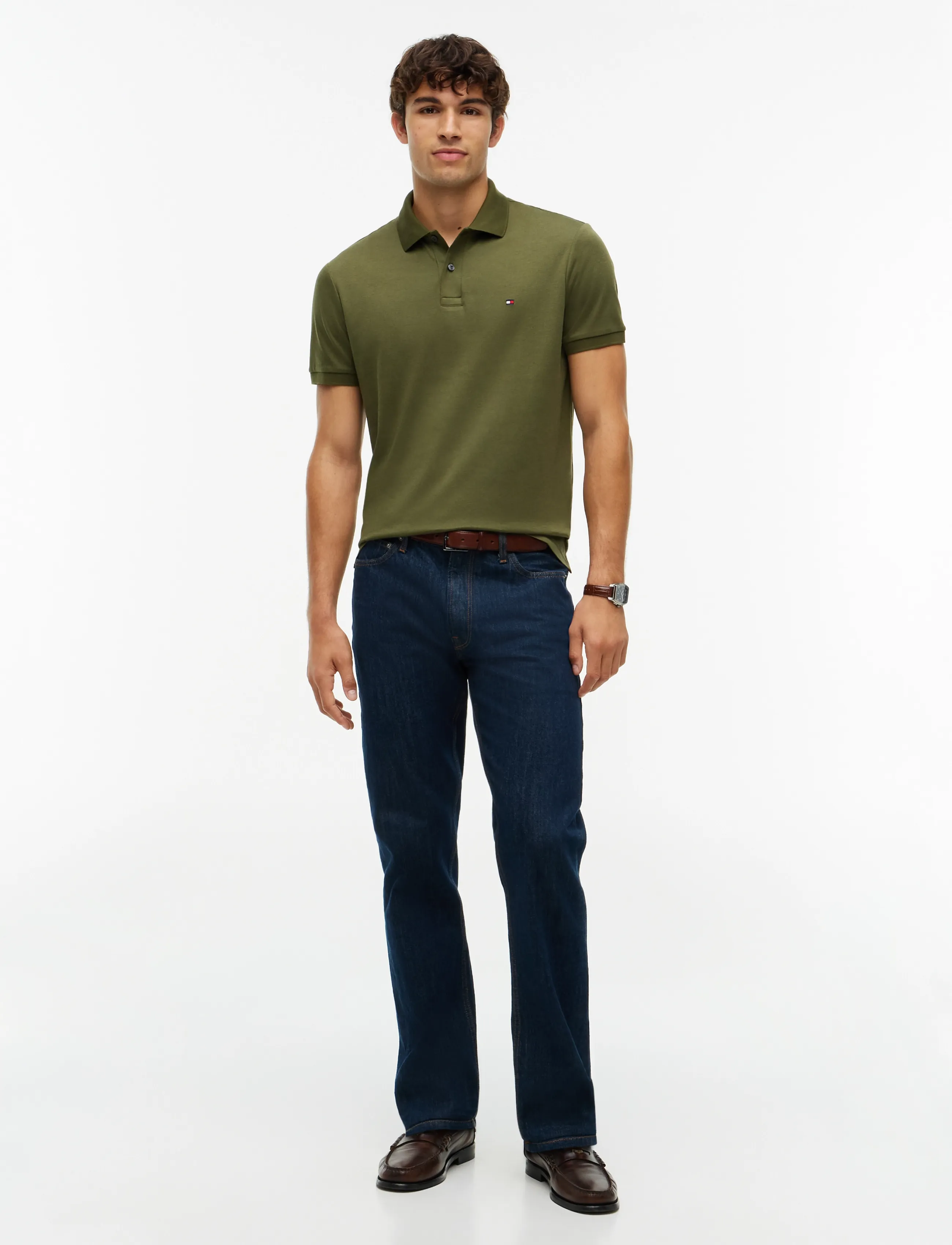 Tommy Hilfiger - LIQUID COTTON REG SEASONAL POLO - kortärmade pikéer - huntsman green - 4