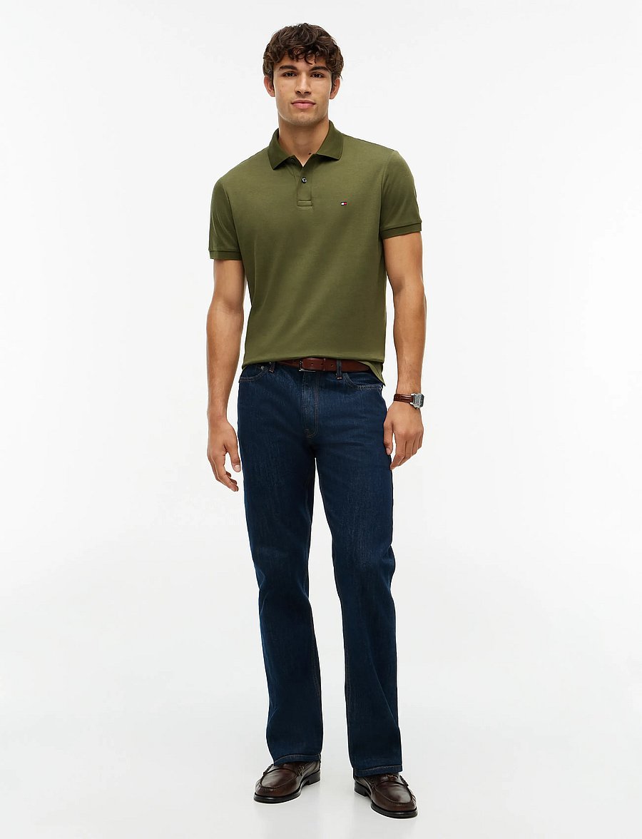 Tommy Hilfiger - LIQUID COTTON REG SEASONAL POLO - short-sleeved polos - huntsman green - 4