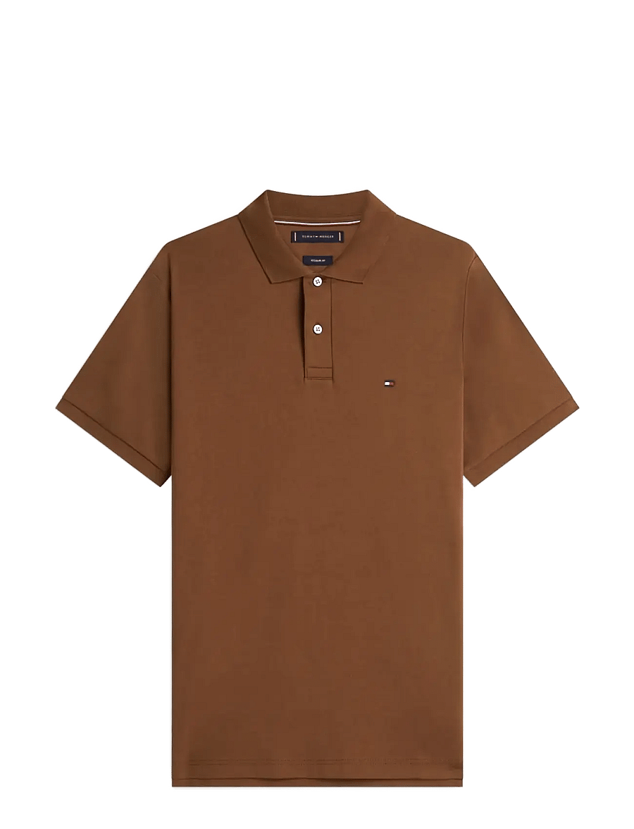 Tommy Hilfiger - LIQUID COTTON REG SEASONAL POLO - stutterma pólóbolir - legacy brown - 1