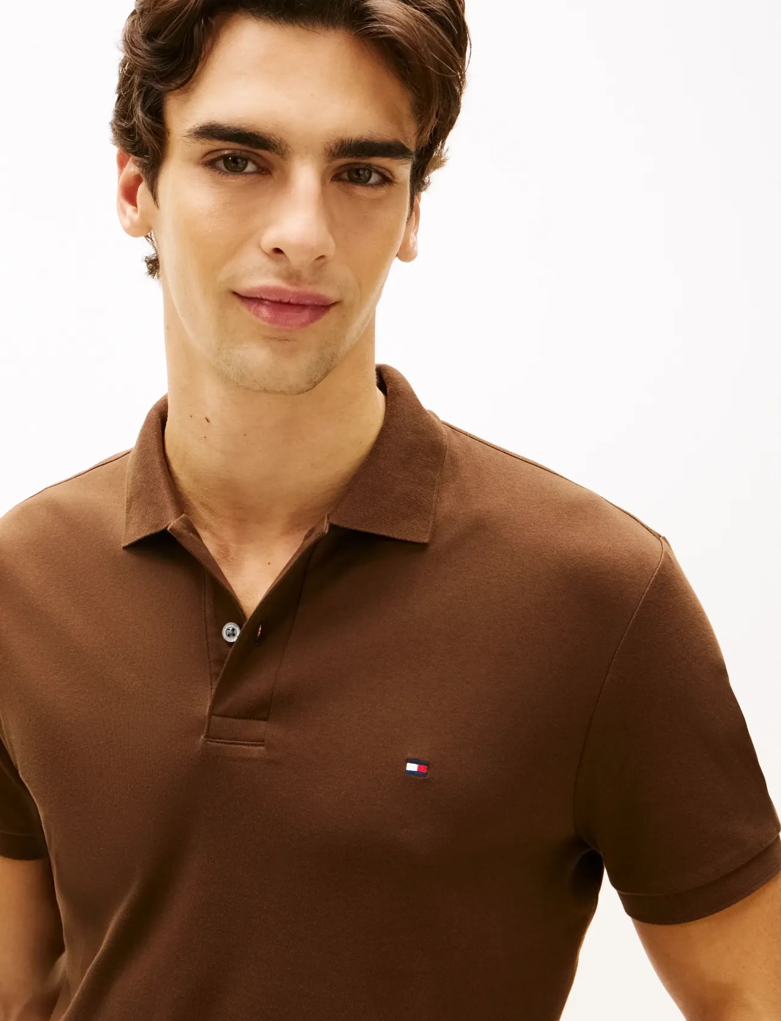 Tommy Hilfiger - LIQUID COTTON REG SEASONAL POLO - kortærmede poloer - legacy brown - 4