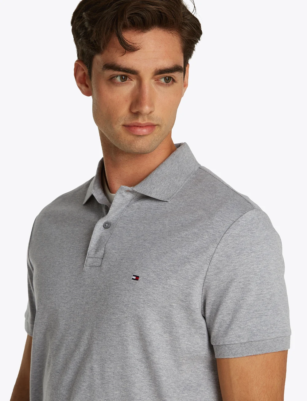 Tommy Hilfiger - LIQUID COTTON REG SEASONAL POLO - kurzärmelig - medium grey heather - 3