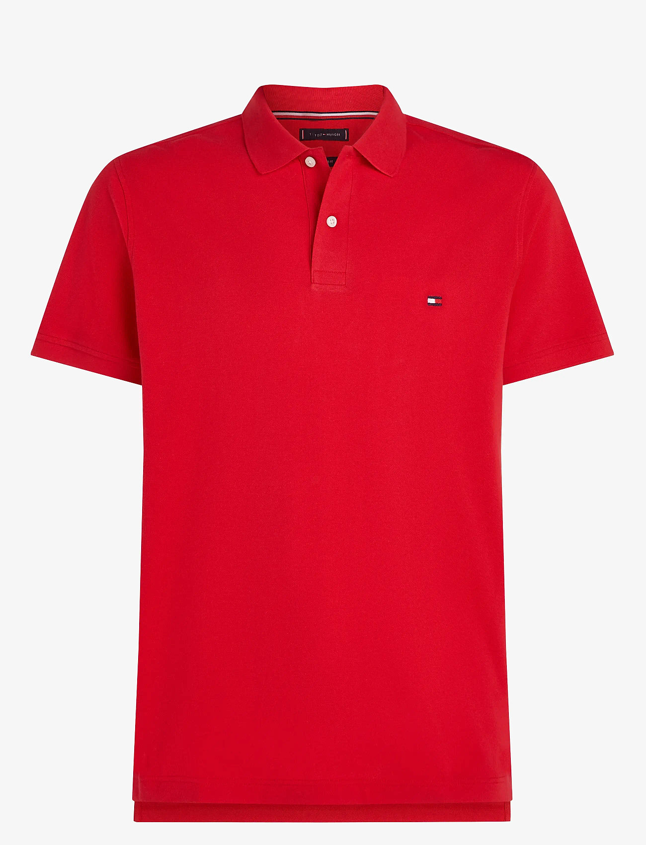 Tommy Hilfiger - LIQUID COTTON REG SEASONAL POLO - kortærmede poloer - medium red - 1