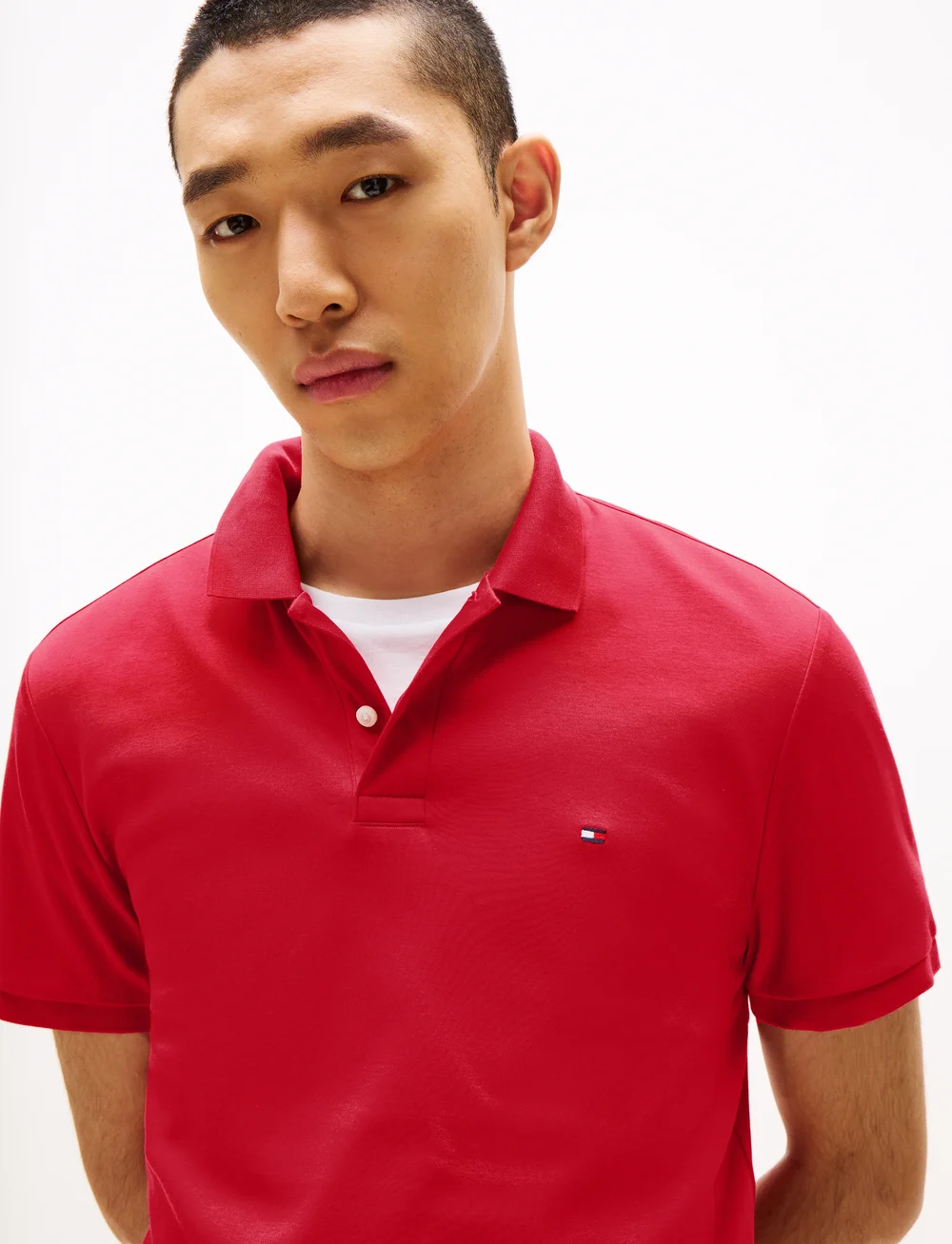 Tommy Hilfiger - LIQUID COTTON REG SEASONAL POLO - lühikeste varrukatega polod - medium red - 2