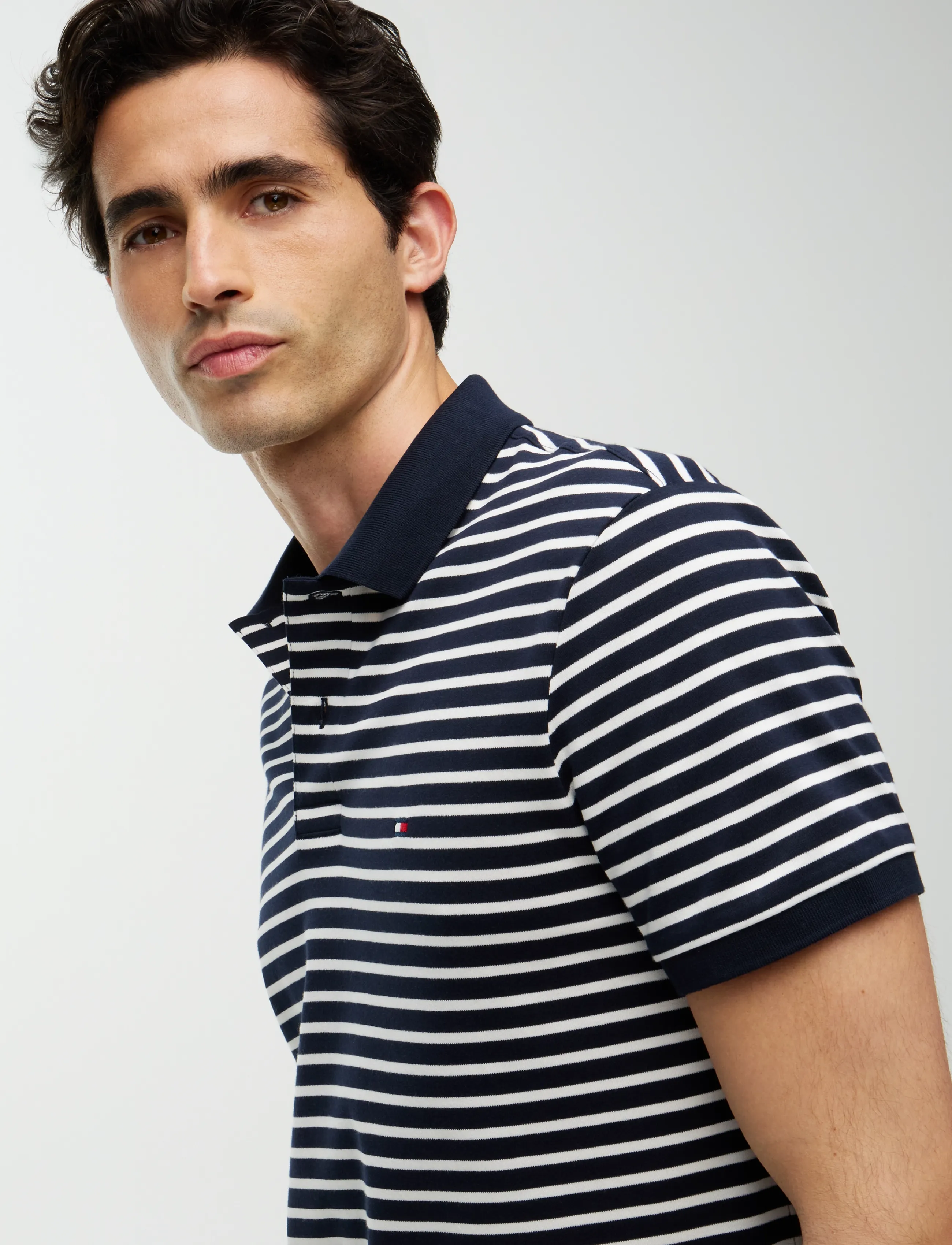 Tommy Hilfiger - SOFT TOUCH INTERLOCK REG POLO - kurzärmelig - navy blue   ivory petal - 3
