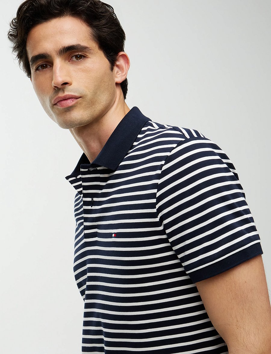 Tommy Hilfiger - SOFT TOUCH INTERLOCK REG POLO - kurzärmelig - navy blue ivory petal - 3