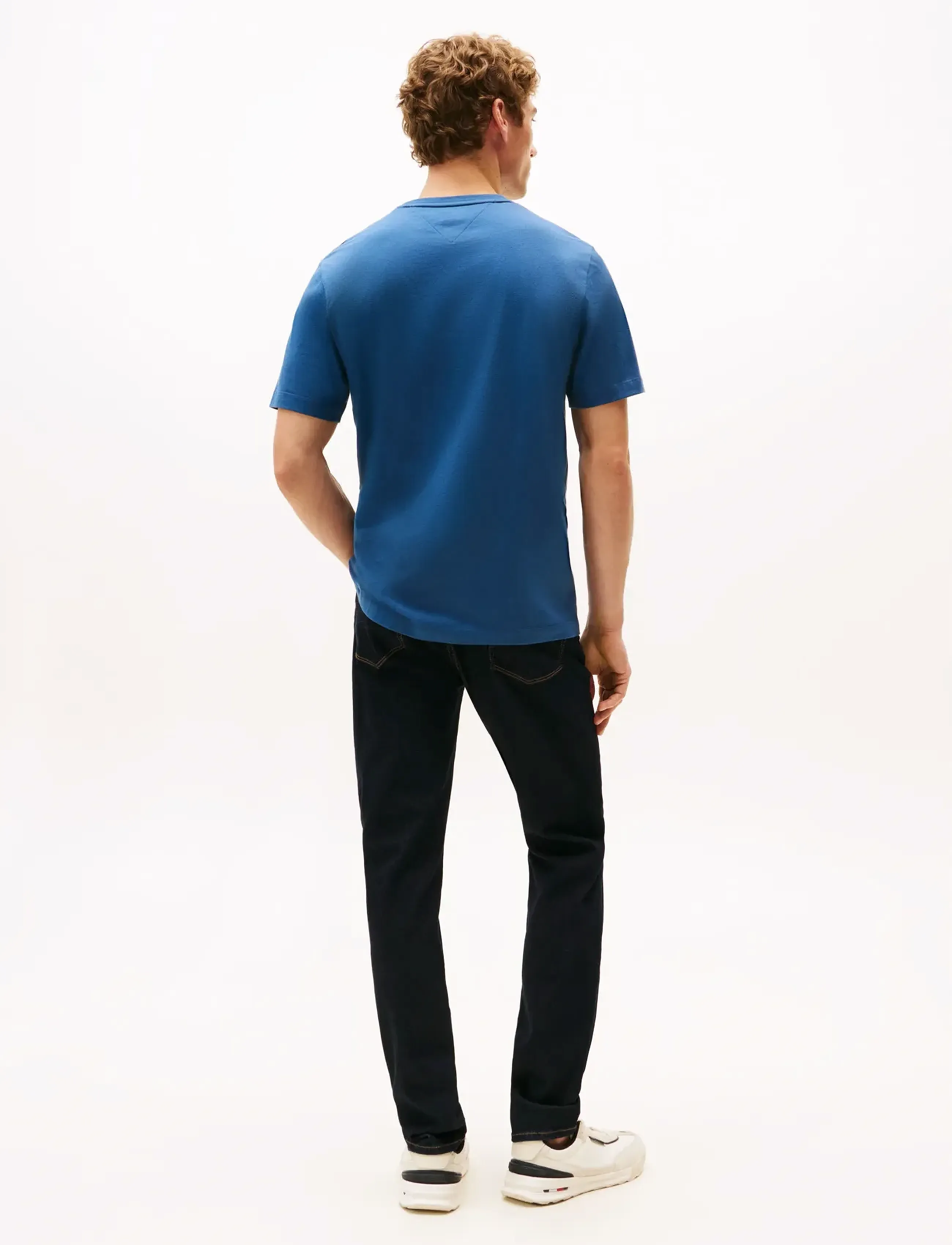 TOMMY HILFIGER Ess Seasonal Reg Fit Solid Tee t-shirts - bas herr – bild 3