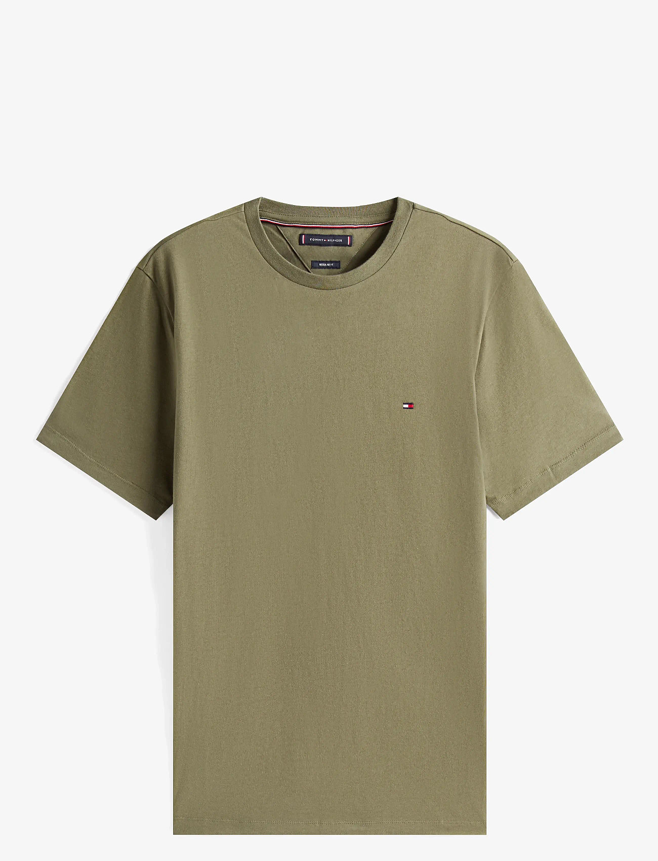 Tommy Hilfiger - ESS SEASONAL REG FIT SOLID TEE - short-sleeved t-shirts - battle green - 1