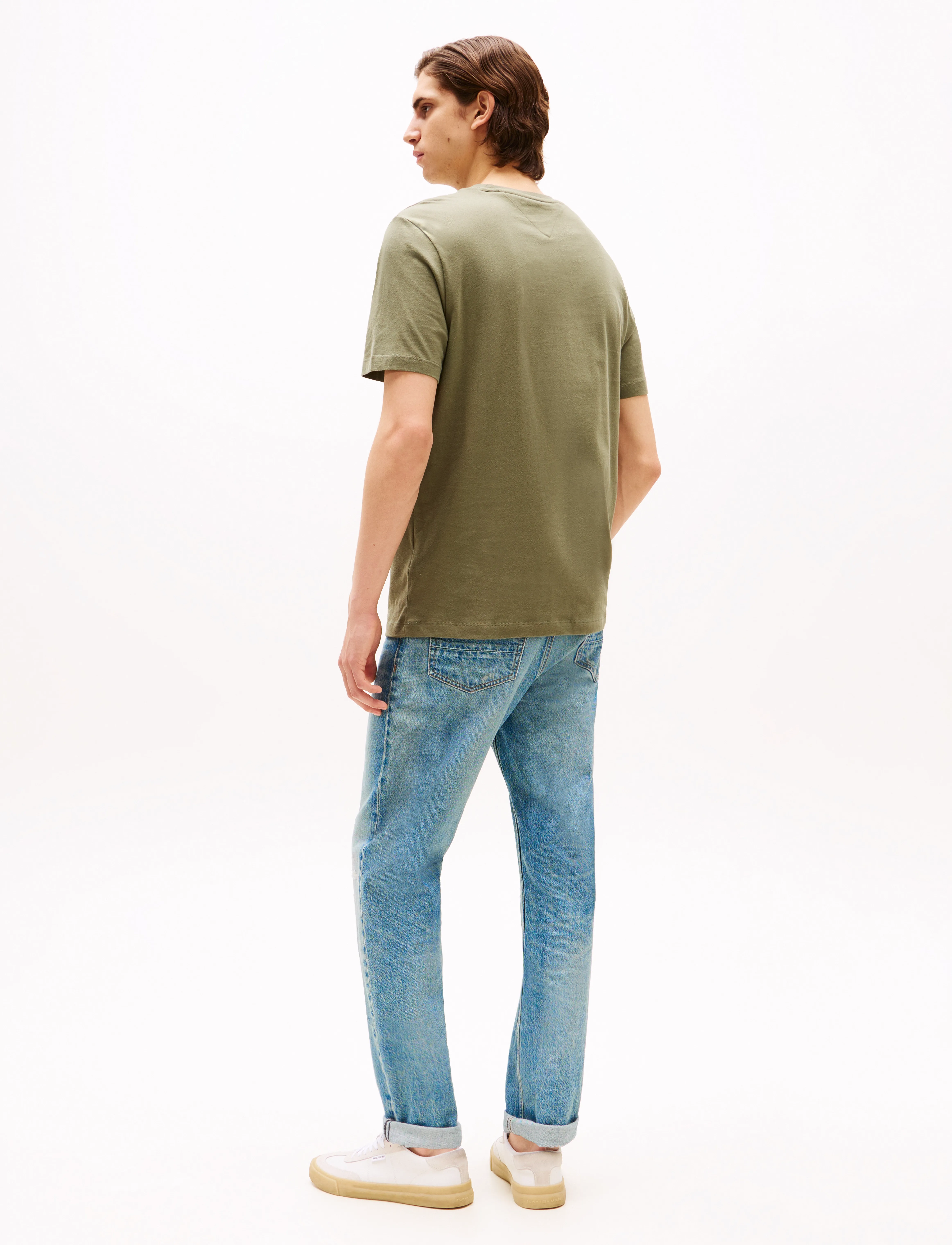 Tommy Hilfiger - ESS SEASONAL REG FIT SOLID TEE - kurzärmelig - battle green - 4