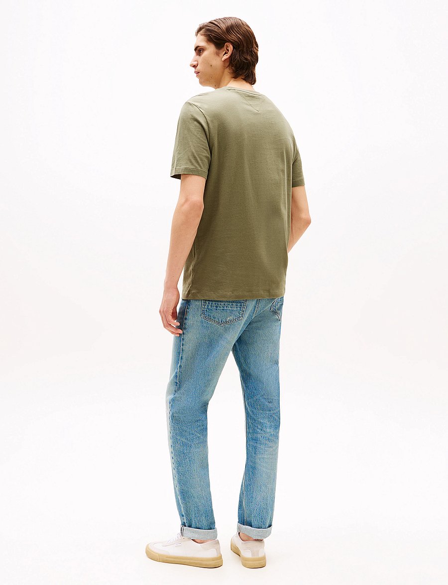 Tommy Hilfiger - ESS SEASONAL REG FIT SOLID TEE - kurzärmelig - battle green - 4