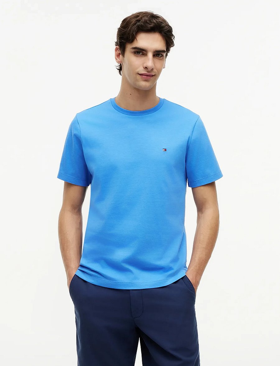 Tommy Hilfiger - ESS SEASONAL REG FIT SOLID TEE - kurzärmelig - blue spell - 0
