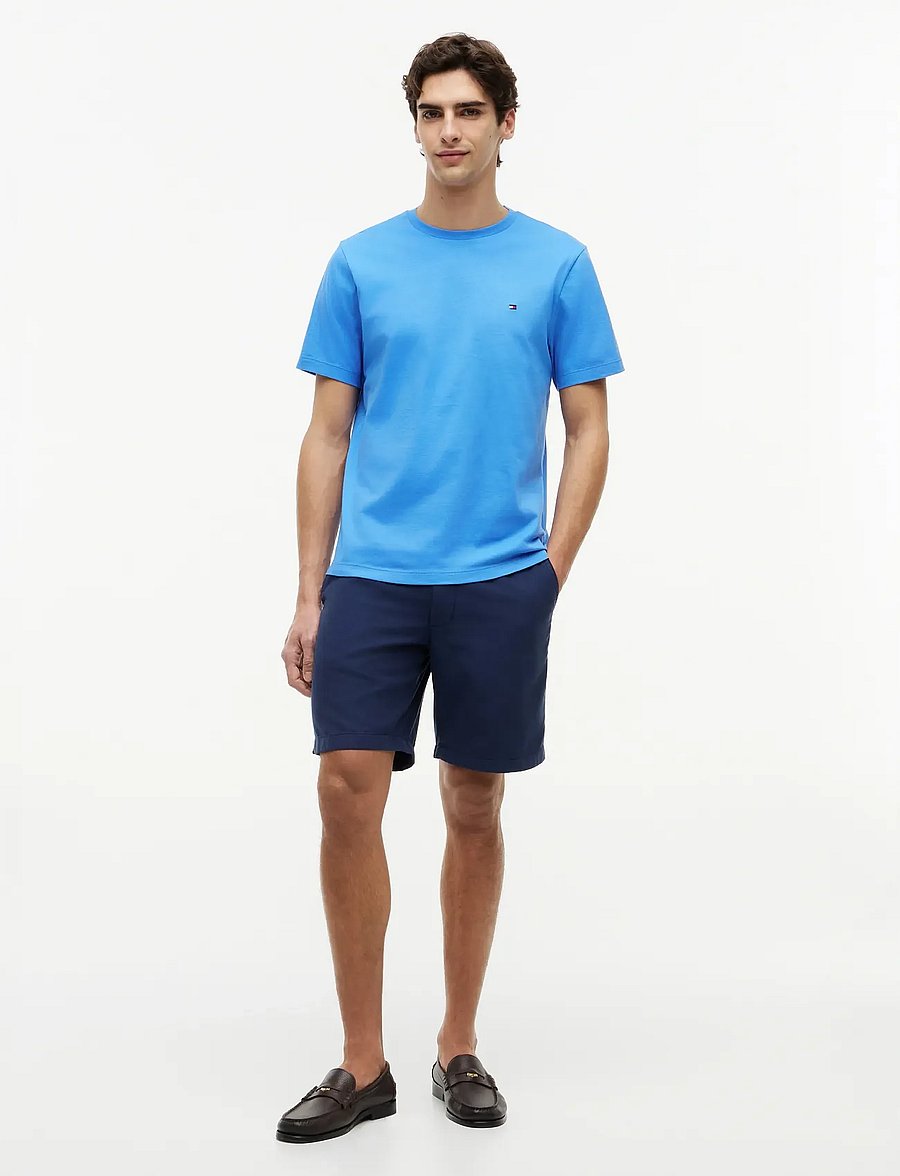 Tommy Hilfiger - ESS SEASONAL REG FIT SOLID TEE - kurzärmelig - blue spell - 4