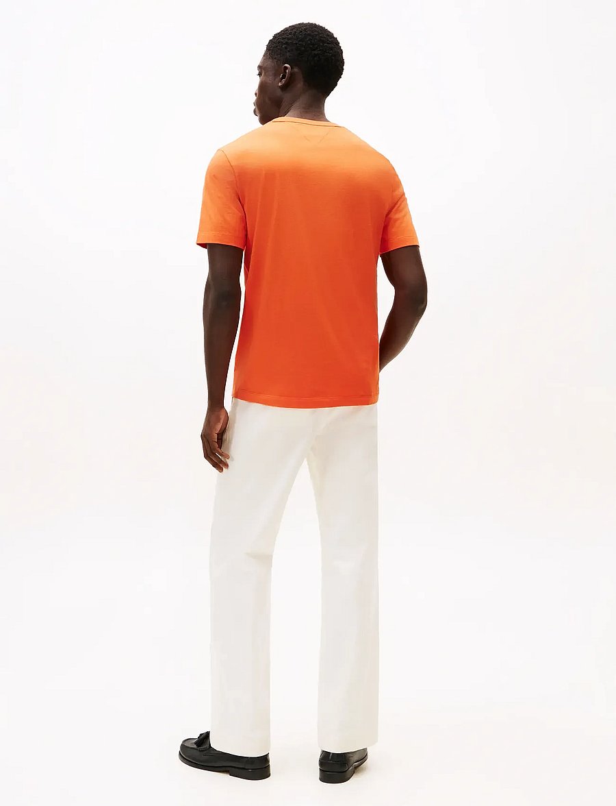 Tommy Hilfiger - ESS SEASONAL REG FIT SOLID TEE - kurzärmelig - brilliant orange - 3