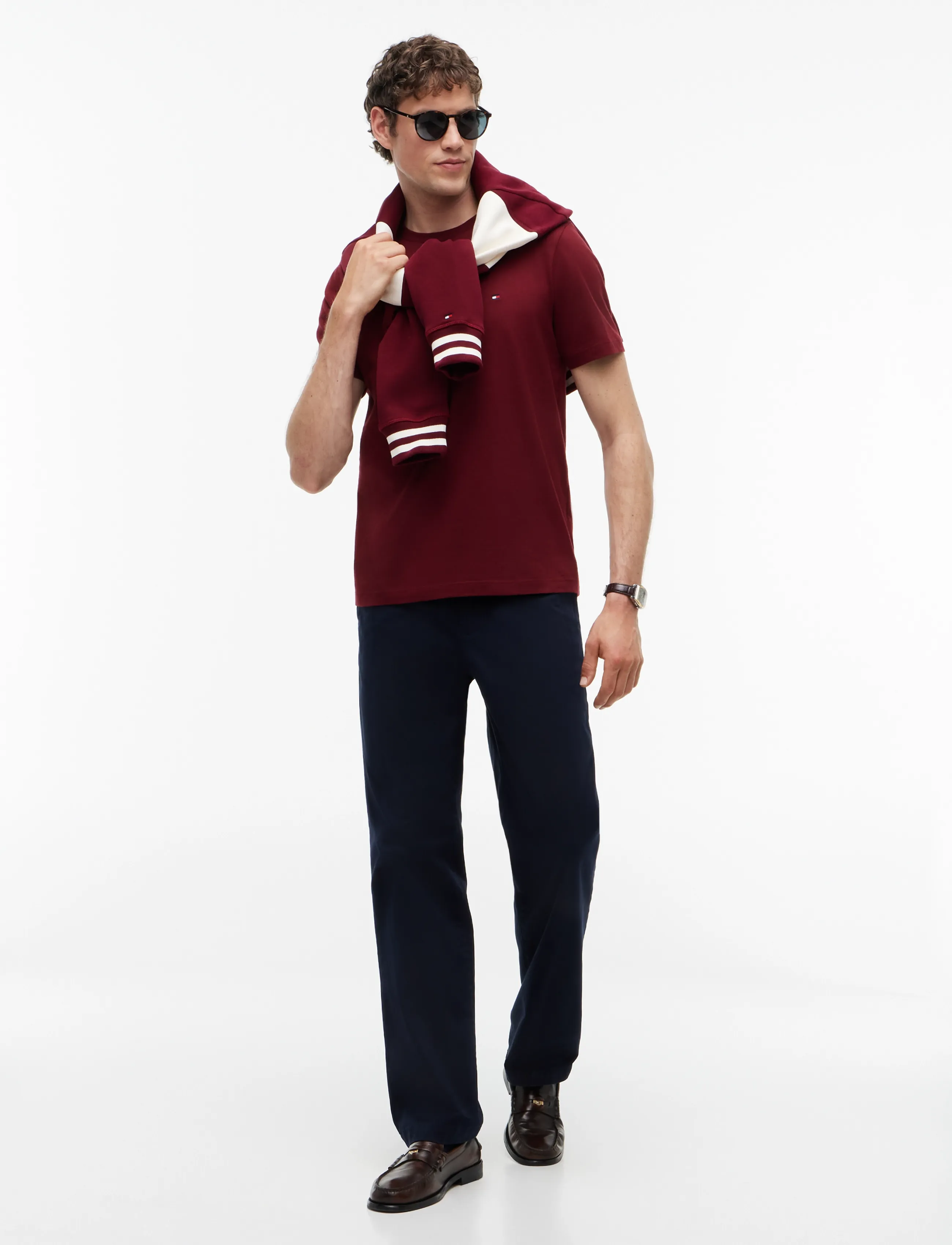 Tommy Hilfiger - ESS SEASONAL REG FIT SOLID TEE - lühikeste varrukatega t-särgid - burgundy - 4
