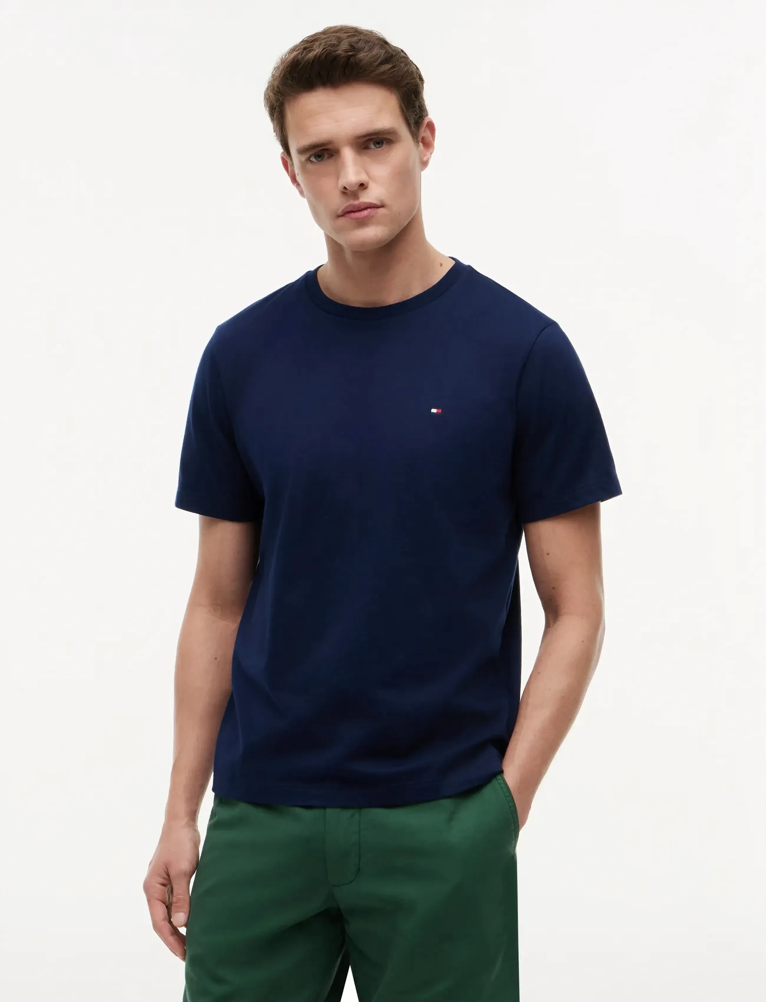 Tommy Hilfiger ESS SEASONAL REG FIT SOLID TEE - T-Shirts - CARBON NAVY / navy