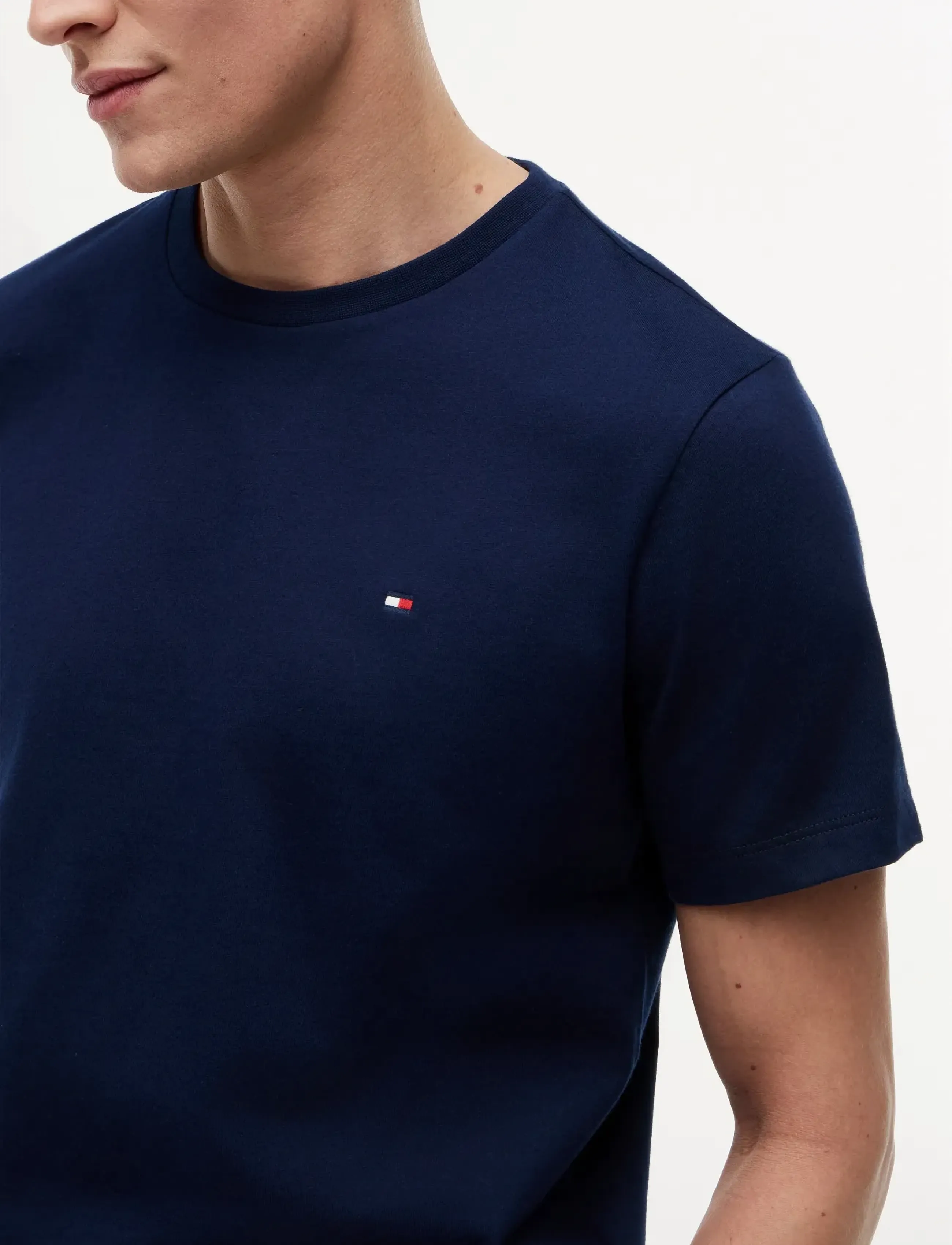 Tommy Hilfiger - ESS SEASONAL REG FIT SOLID TEE - short-sleeved t-shirts - carbon navy - 3