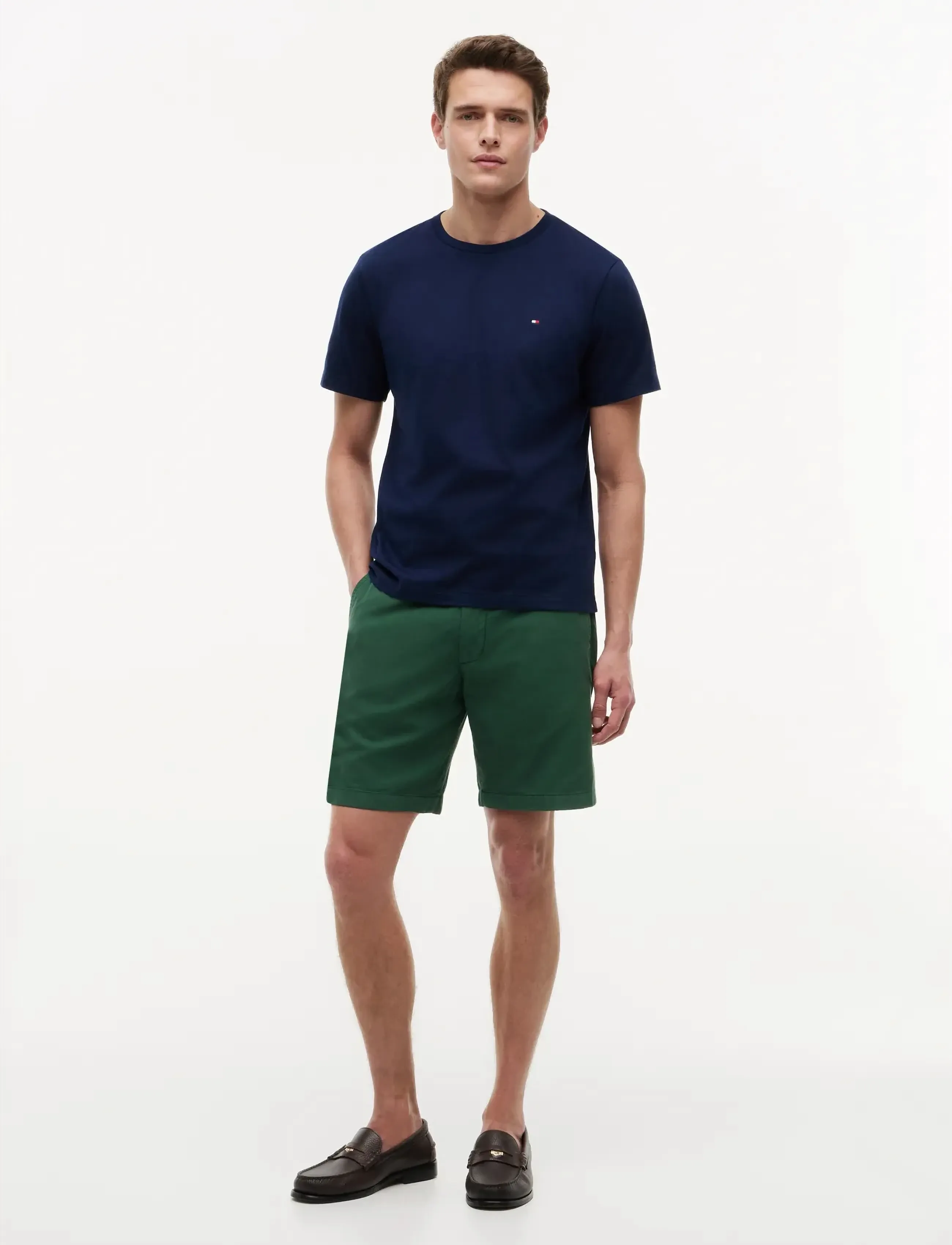 Tommy Hilfiger - ESS SEASONAL REG FIT SOLID TEE - short-sleeved t-shirts - carbon navy - 4