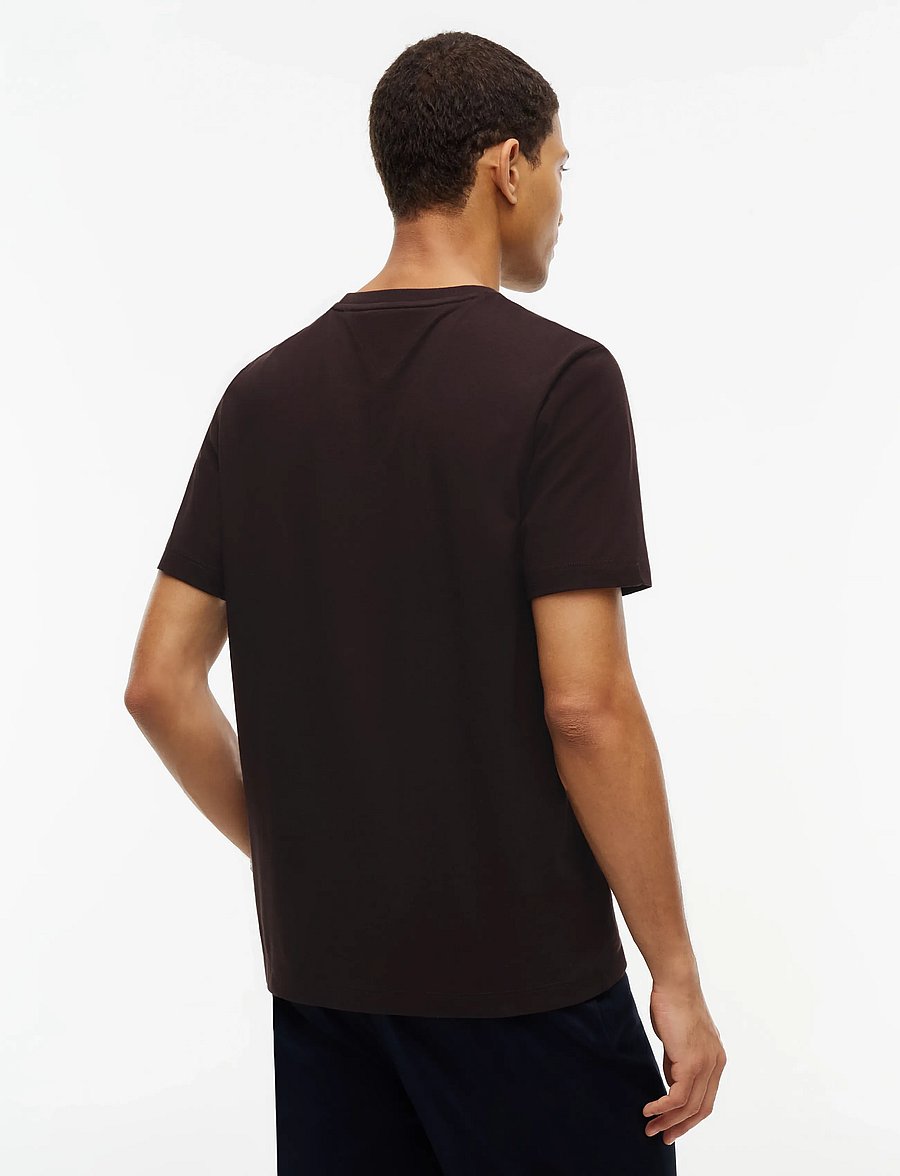 Tommy Hilfiger - ESS SEASONAL REG FIT SOLID TEE - kurzärmelige t-shirts - chocolate - 2