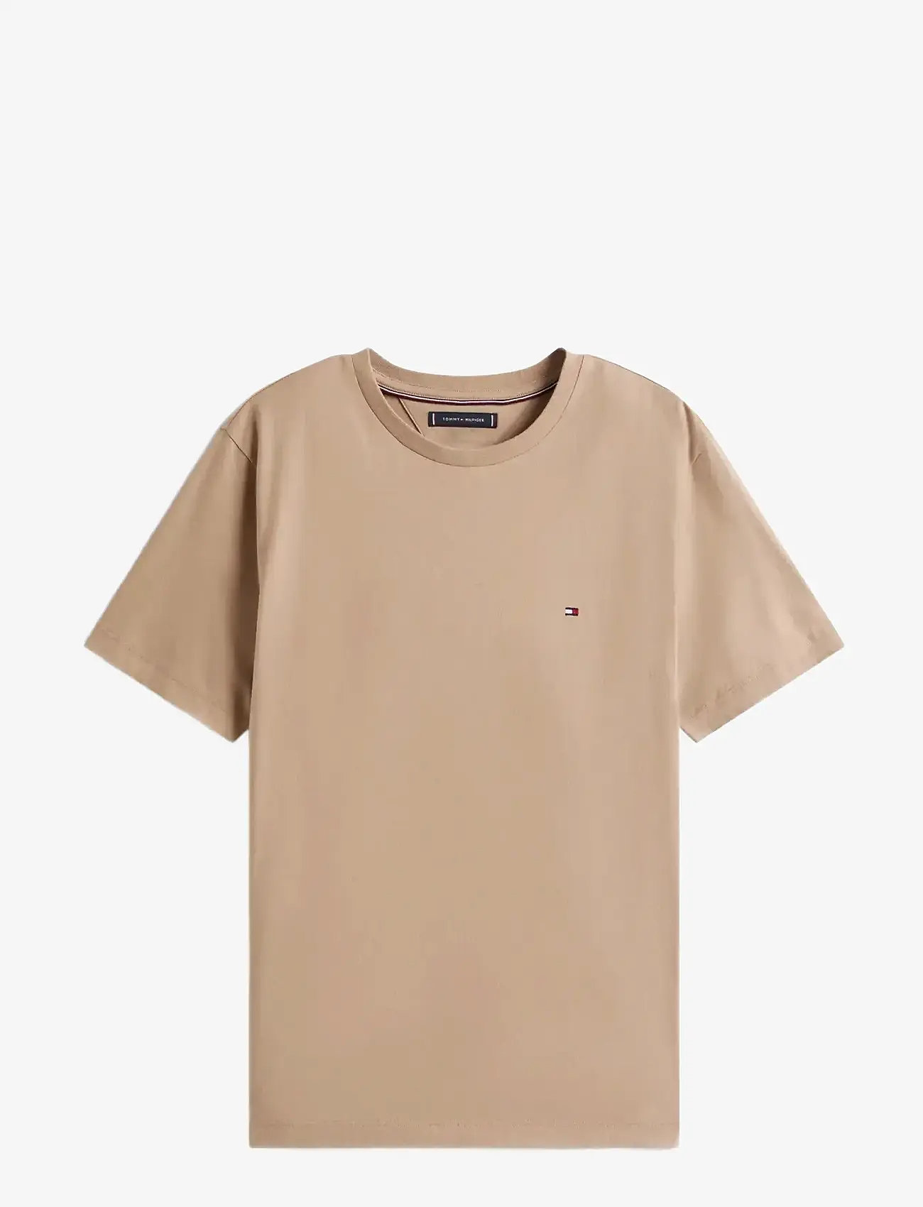 Tommy Hilfiger - ESS SEASONAL REG FIT SOLID TEE - short-sleeved t-shirts - coastal taupe - 1