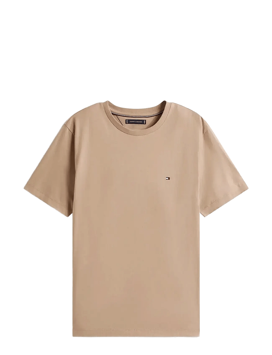 Tommy Hilfiger - ESS SEASONAL REG FIT SOLID TEE - t-shirts à manches courtes - coastal taupe - 1