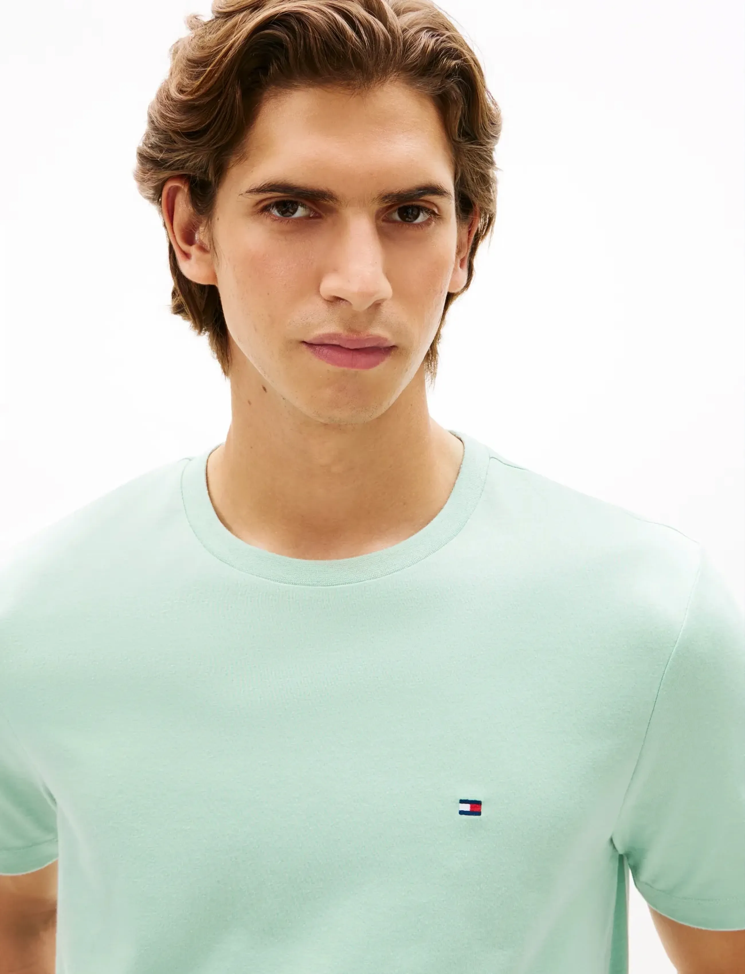 Tommy Hilfiger - ESS SEASONAL REG FIT SOLID TEE - kurzärmelig - crushed mint - 4