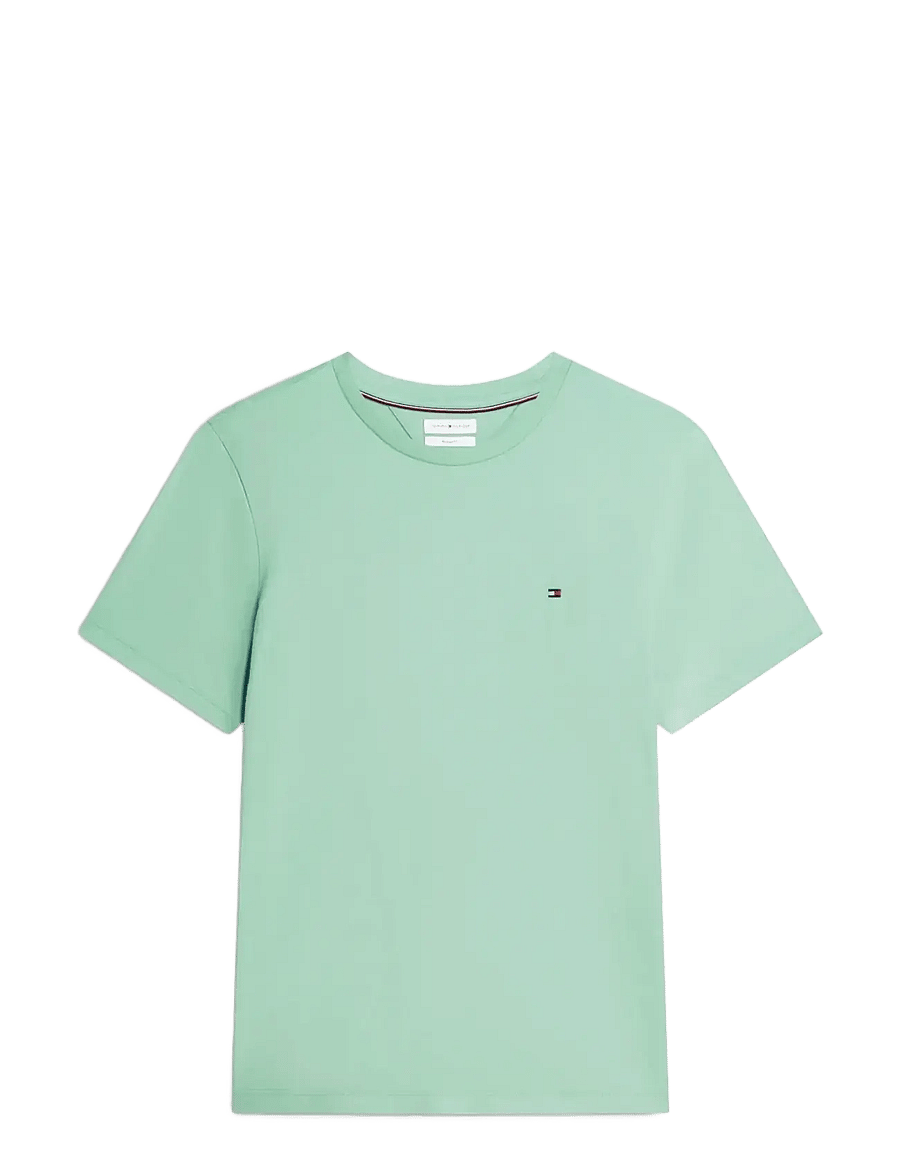 Tommy Hilfiger - ESS SEASONAL REG FIT SOLID TEE - kurzärmelig - cut grass - 1