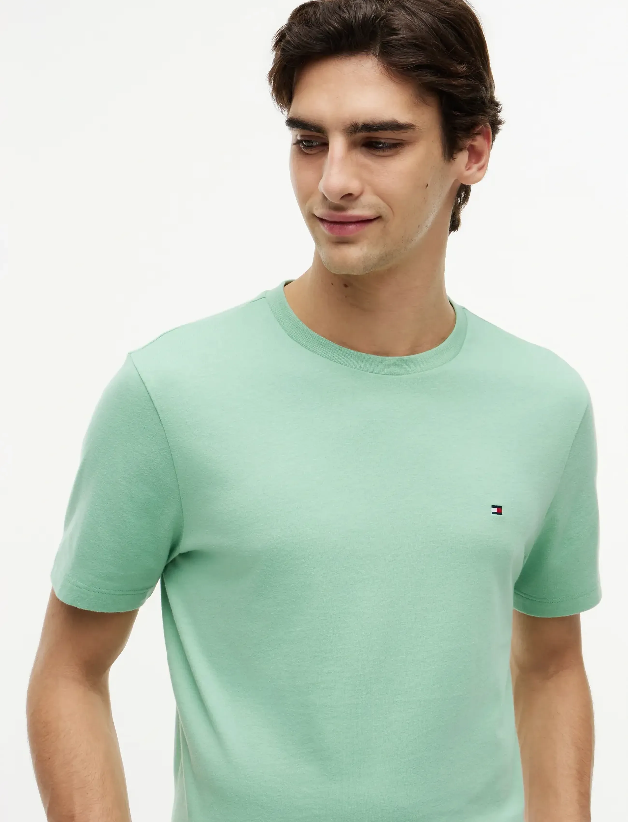 Tommy Hilfiger - ESS SEASONAL REG FIT SOLID TEE - short-sleeved t-shirts - cut grass - 3