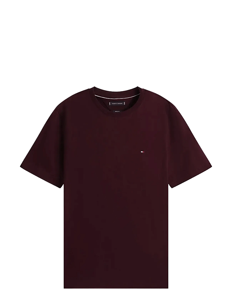 Tommy Hilfiger - ESS SEASONAL REG FIT SOLID TEE - t-shirts - deep burgundy - 1