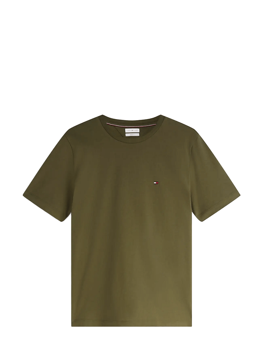 Tommy Hilfiger - ESS SEASONAL REG FIT SOLID TEE - kurzärmelige t-shirts - huntsman green - 1