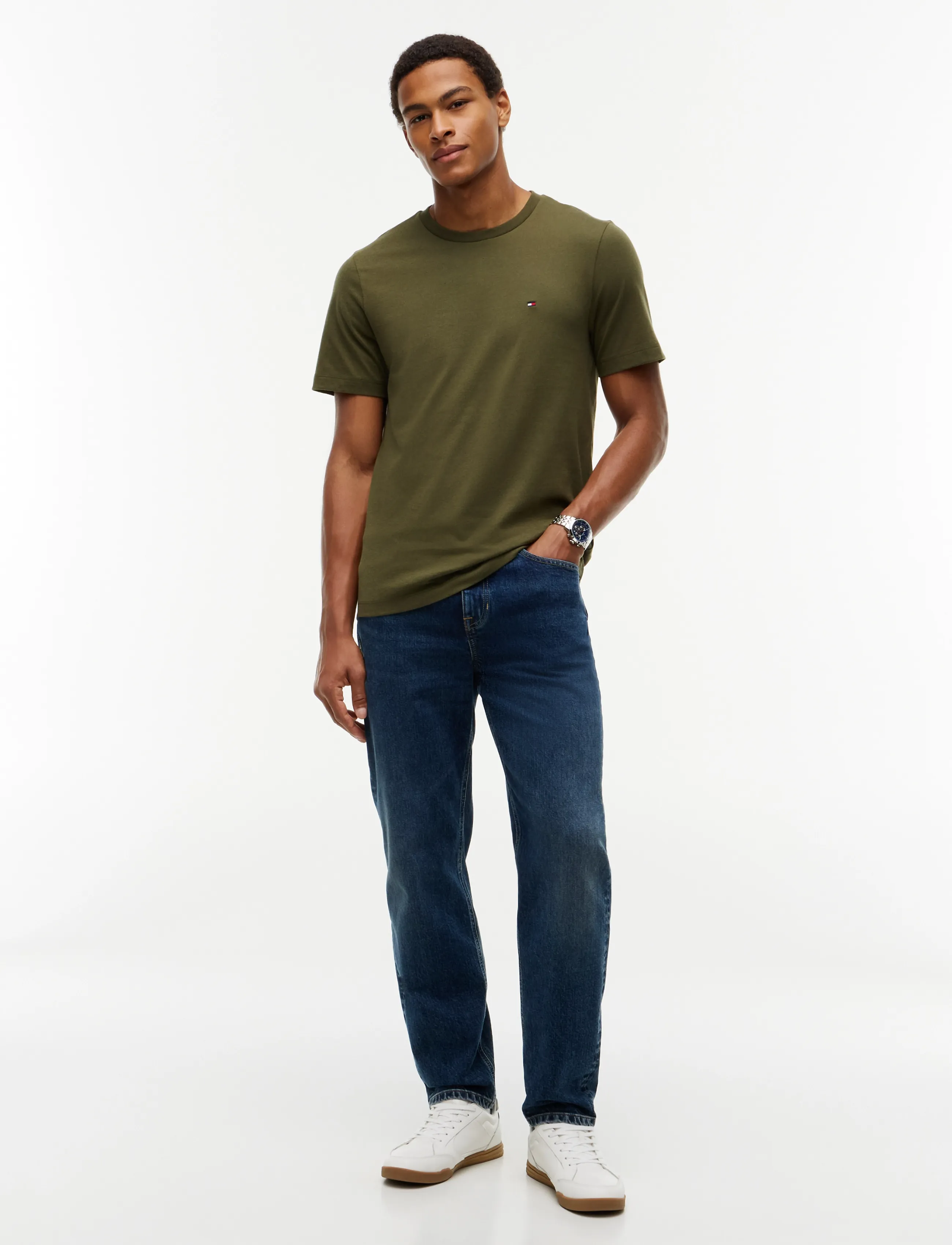 Tommy Hilfiger - ESS SEASONAL REG FIT SOLID TEE - kortærmede t-shirts - huntsman green - 4