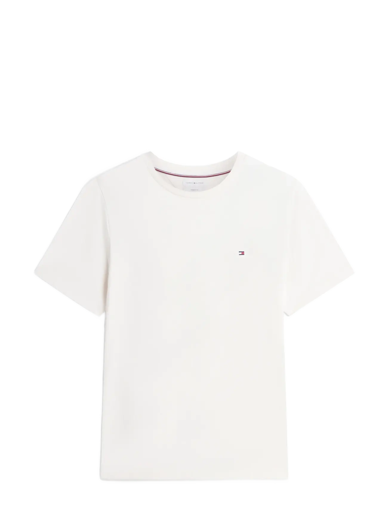 Tommy Hilfiger - ESS SEASONAL REG FIT SOLID TEE - kortärmade t-shirts - ivory petal - 1
