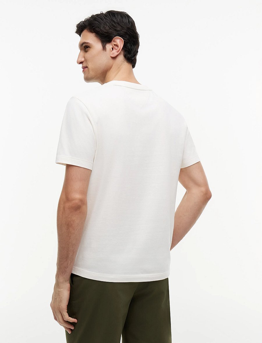 Tommy Hilfiger - ESS SEASONAL REG FIT SOLID TEE - kurzärmelige t-shirts - ivory petal - 2