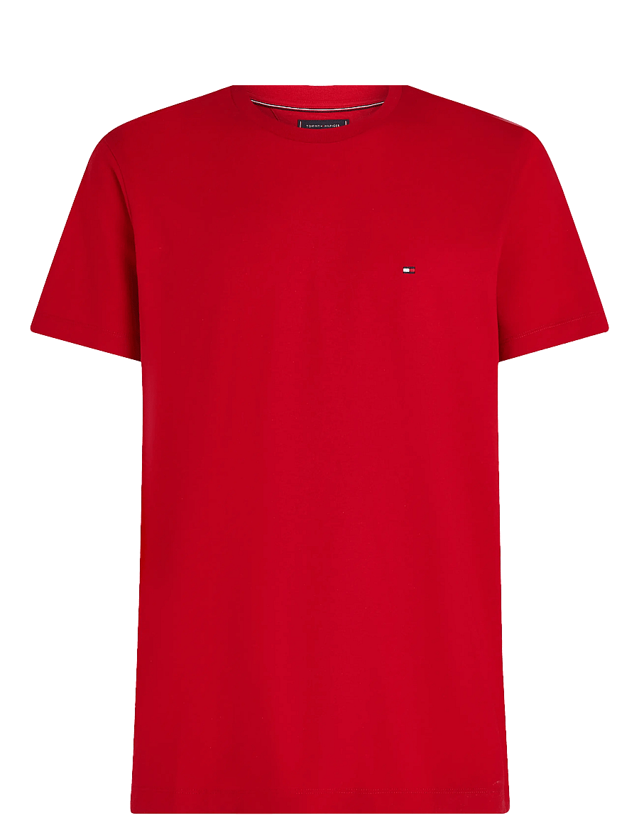 Tommy Hilfiger - ESS SEASONAL REG FIT SOLID TEE - kurzärmelige t-shirts - medium red - 1