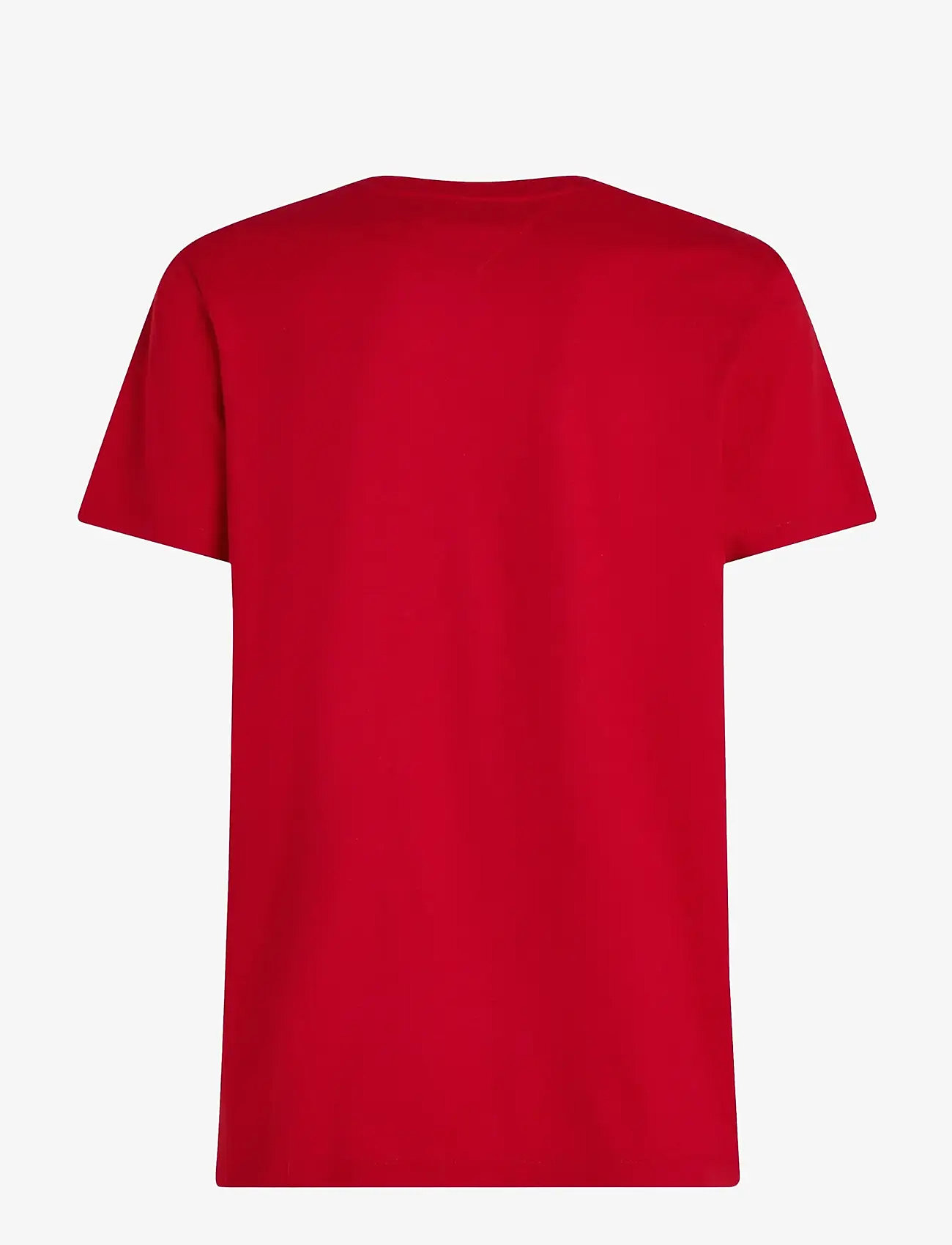 Tommy Hilfiger - ESS SEASONAL REG FIT SOLID TEE - kortærmede t-shirts - medium red - 2